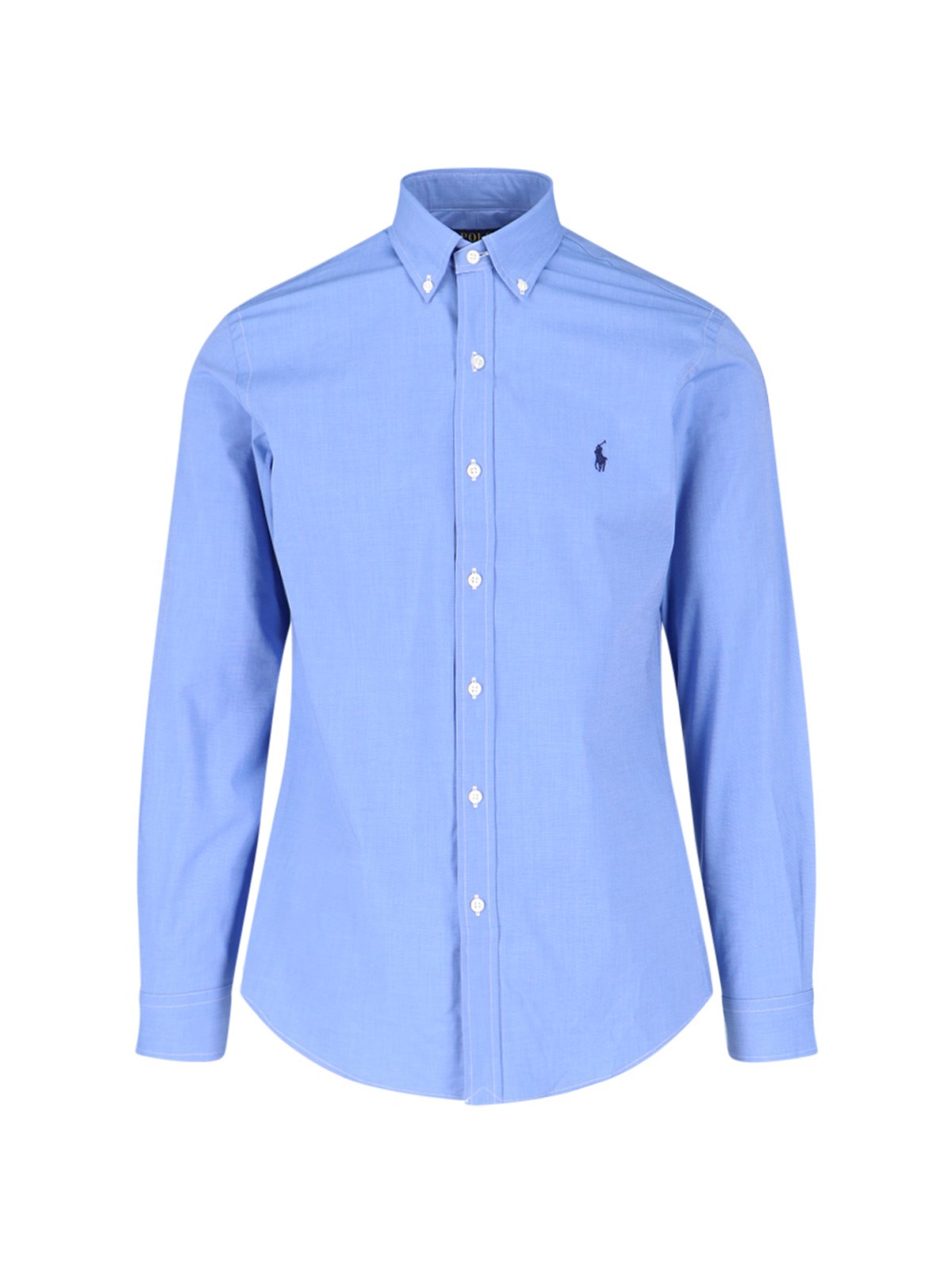 Shop Polo Ralph Lauren Classic Shirt In Light Blue