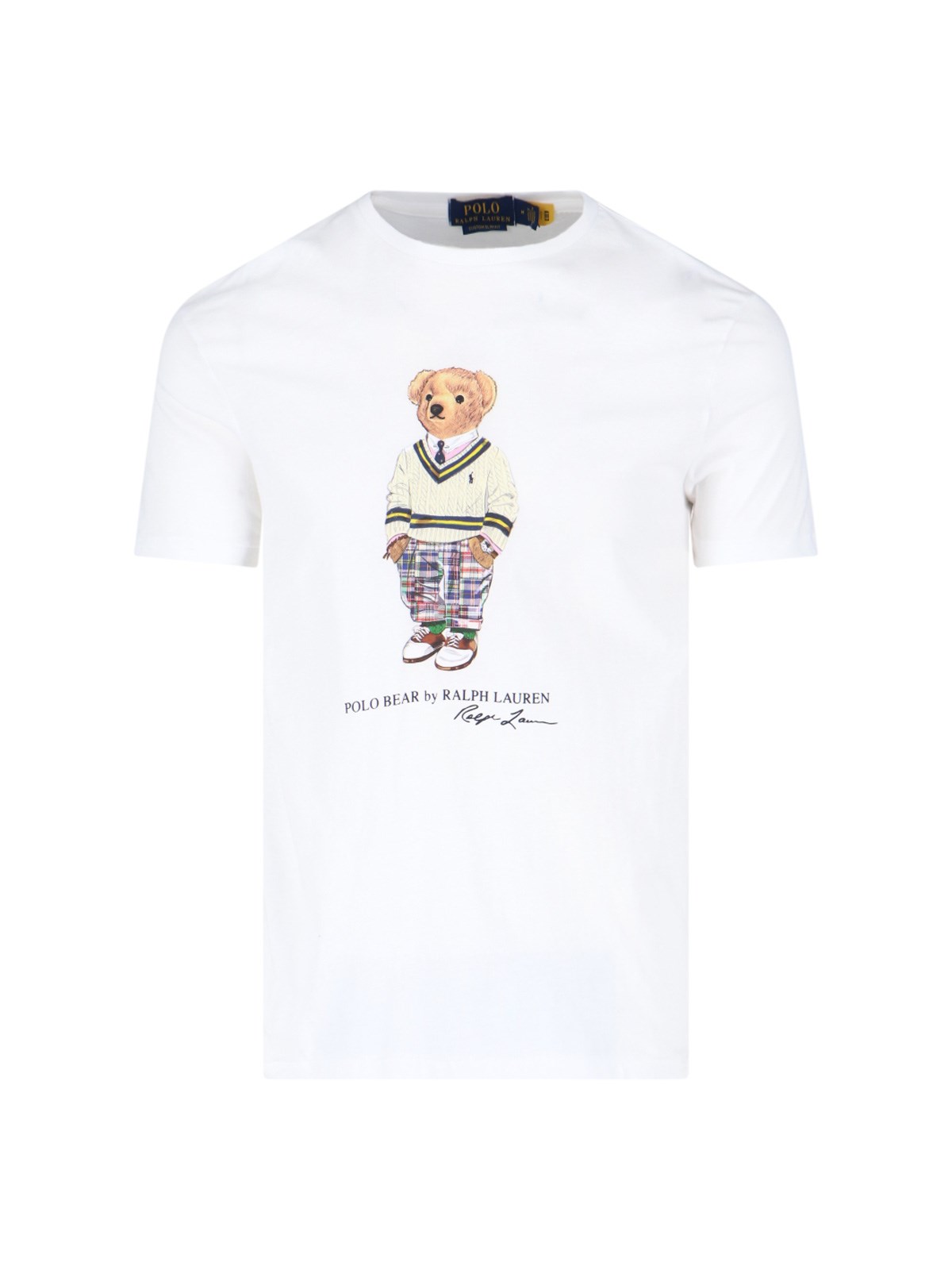 Shop Polo Ralph Lauren 'polo Bear' T-shirt In White