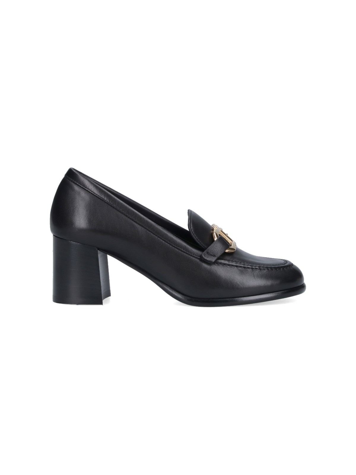 Shop Ferragamo 'gancini' Loafers In Black  