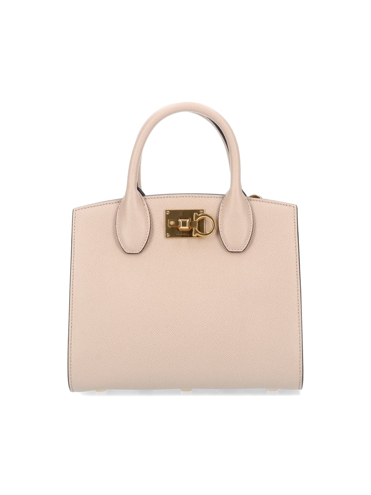 Shop Ferragamo 'studio Box S' Handbag In Pink