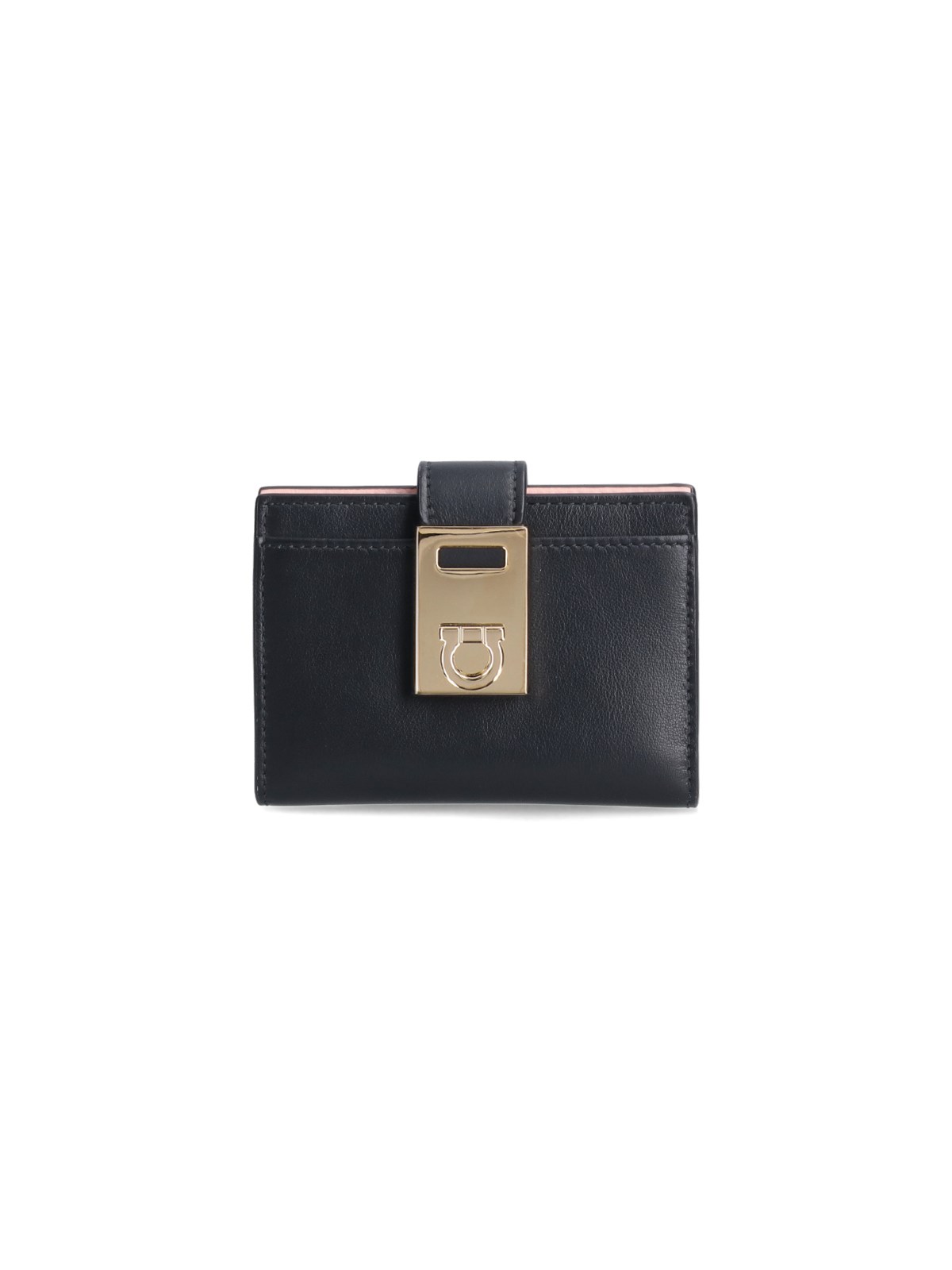 Shop Ferragamo "hug" Logo Card Holder In Black  