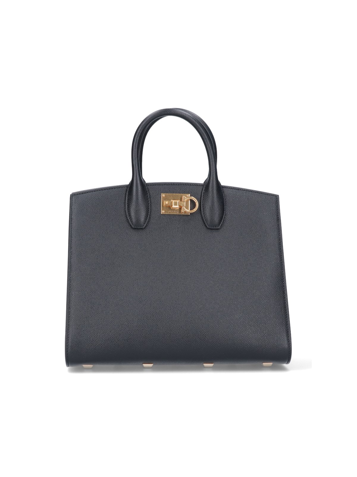 Shop Ferragamo 'studio Box' Bag In Black  