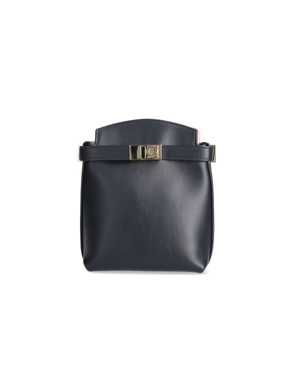 Shop Ferragamo 'hug' Logo Smartphone Holder In Black  