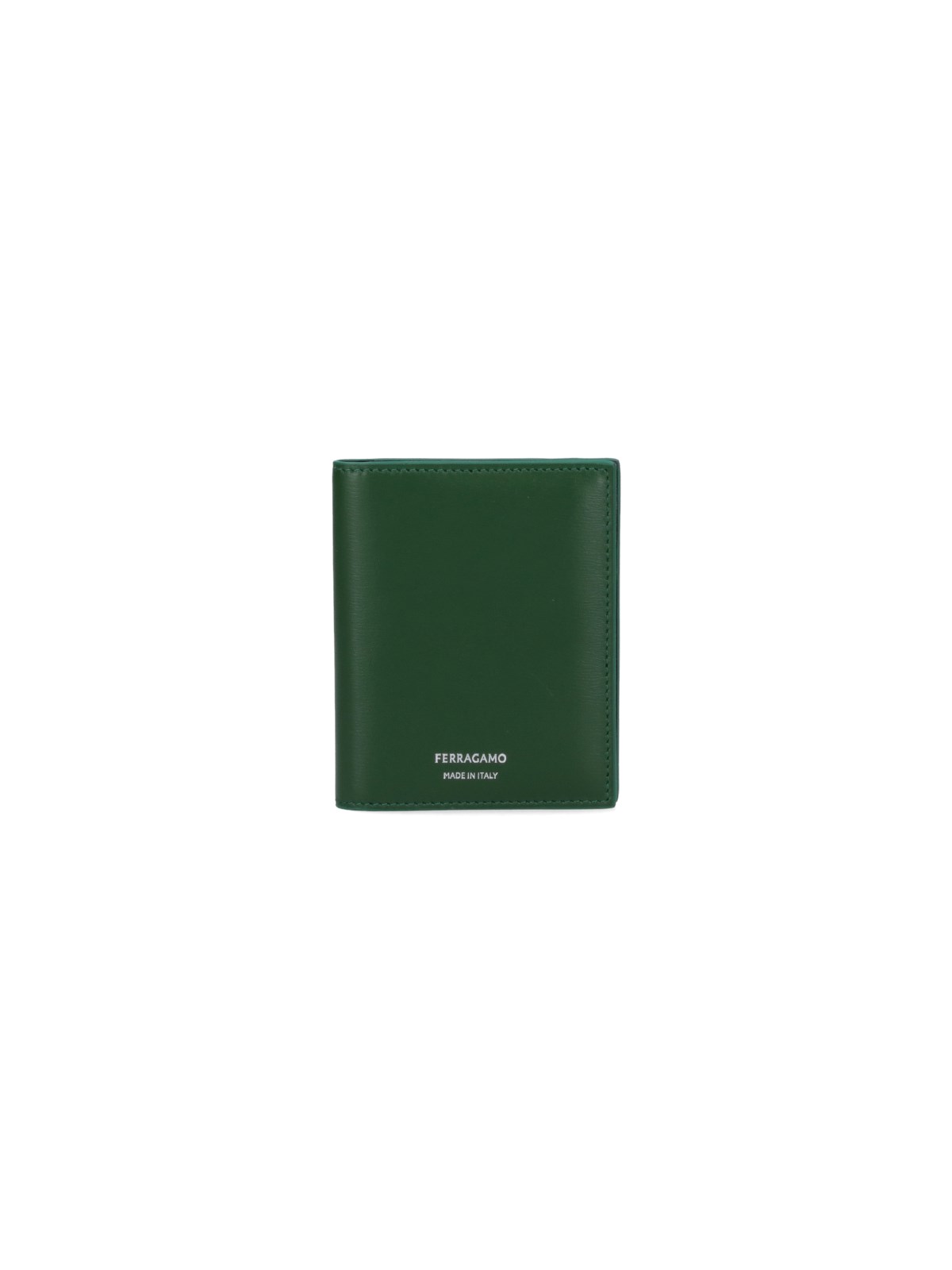 Ferragamo Classic Bi-fold Card Holder In Green