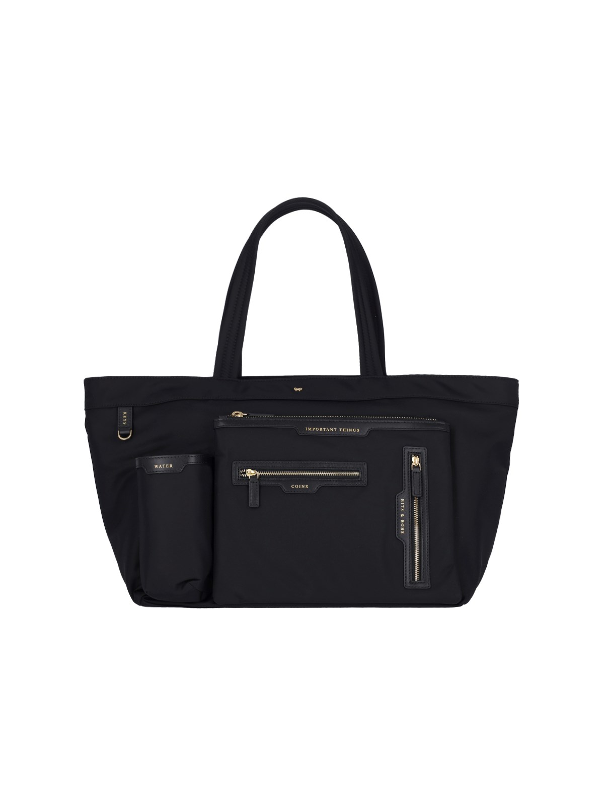 Anya Hindmarch Multi-pocket Tote Bag In Black