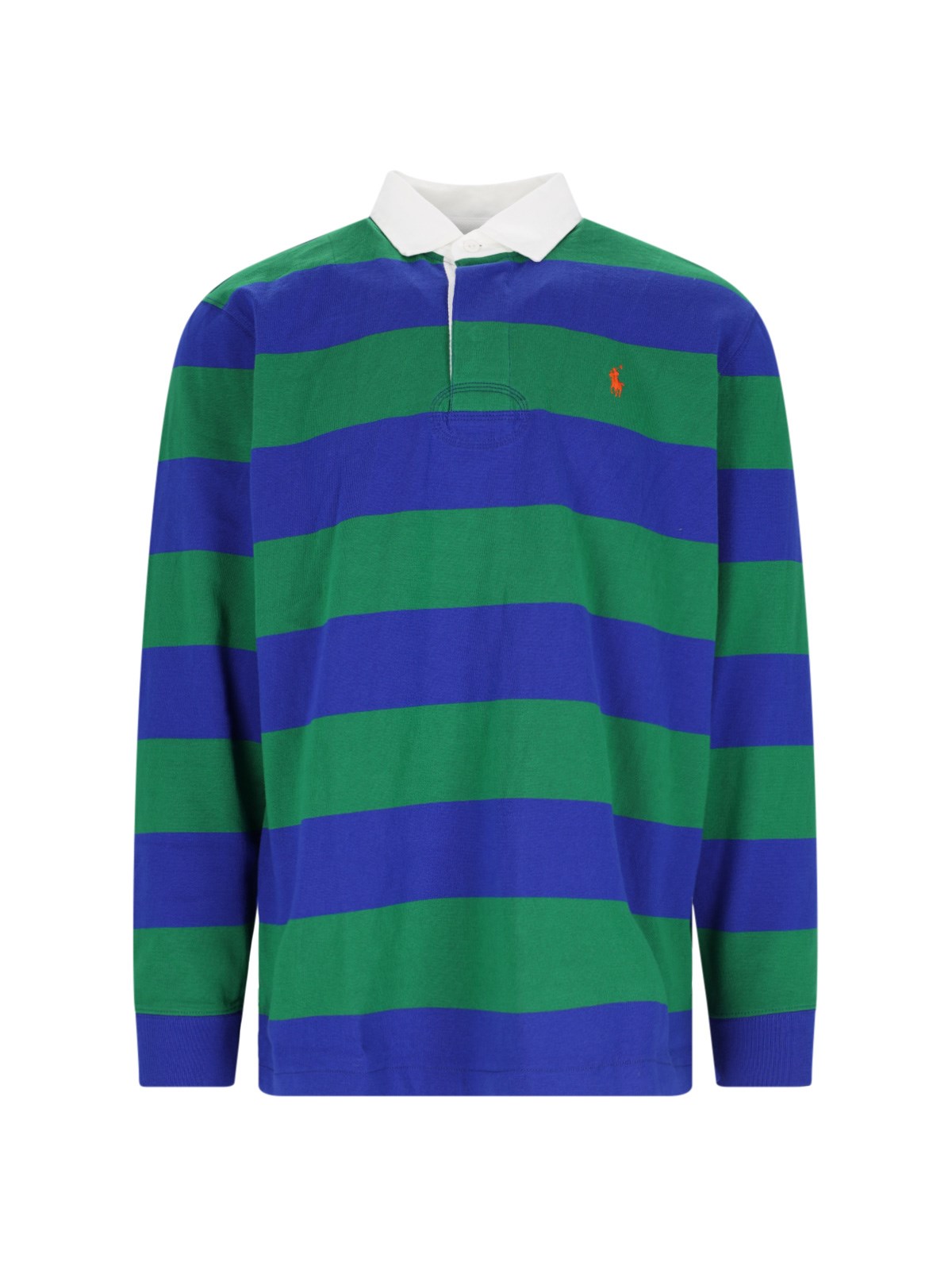 Polo Ralph Lauren Rugby Stripes Polo Shirt In Green