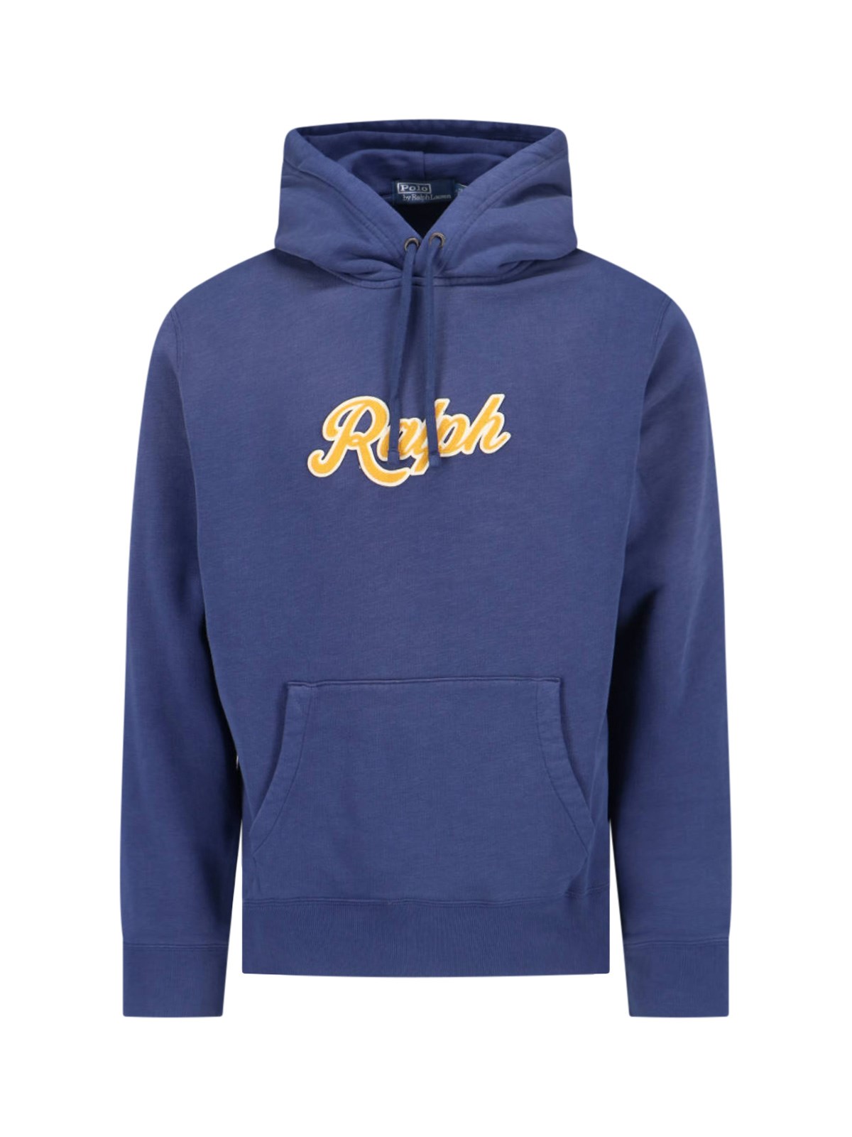 Shop Polo Ralph Lauren Logo Hoodie In Blue