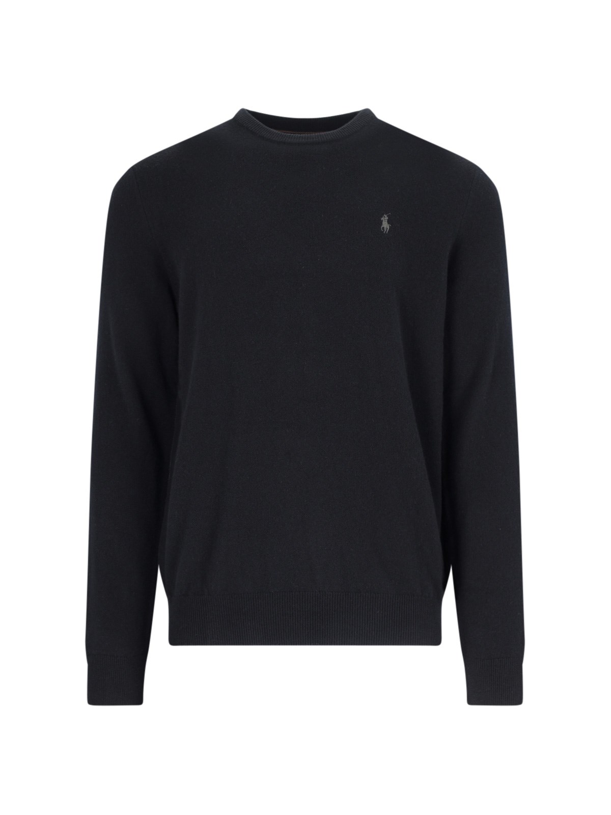 Shop Polo Ralph Lauren Wool Pullover In Black  