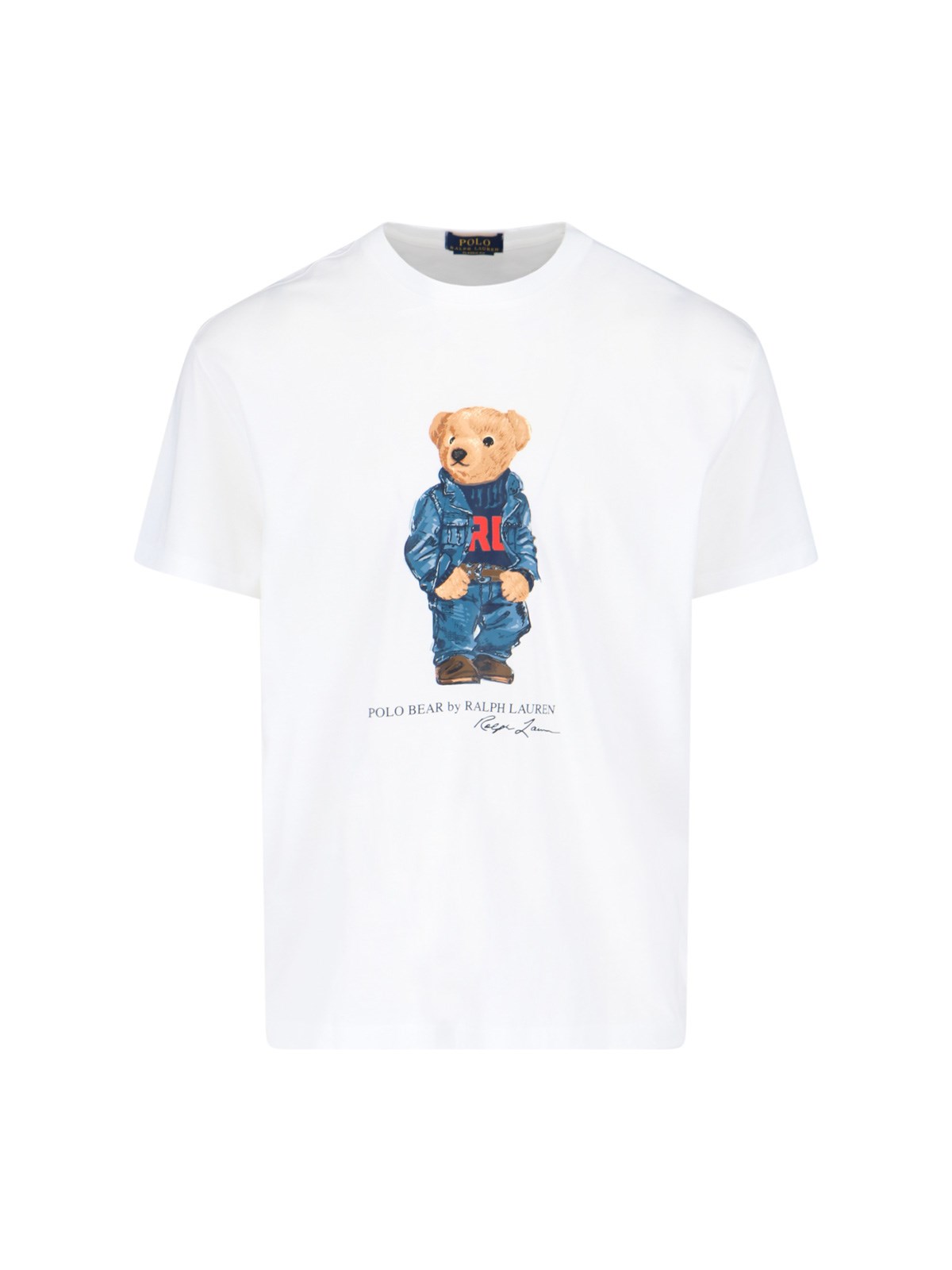 Shop Polo Ralph Lauren 'polo Bear' T-shirt In White