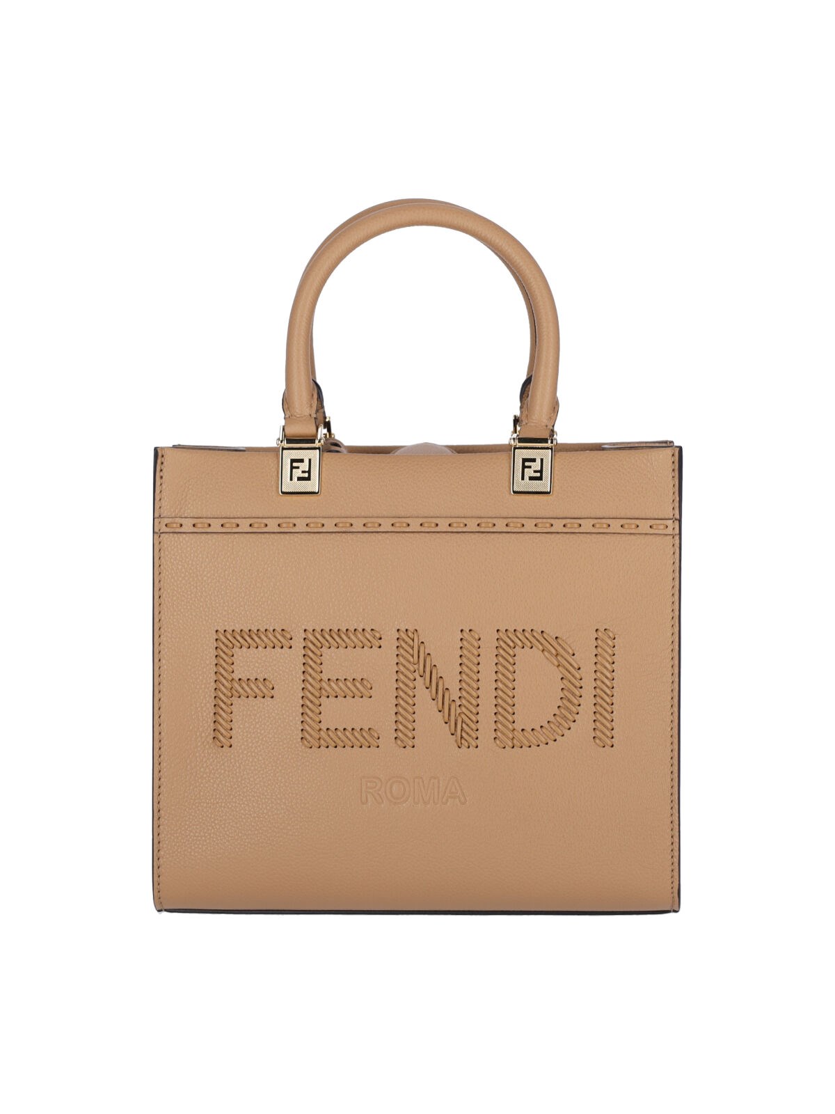 Fendi 'sunshine' Medium Tote Bag In Brown