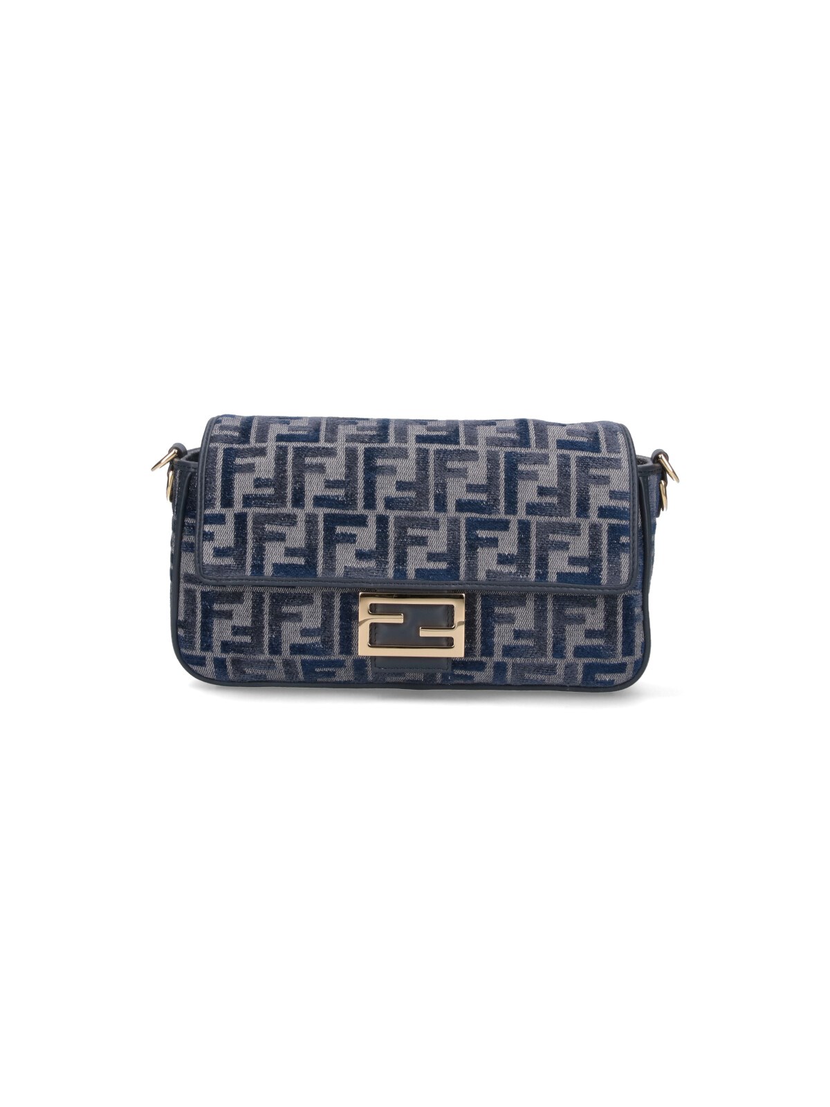 Shop Fendi "baguette" Crossbody Bag In Blue