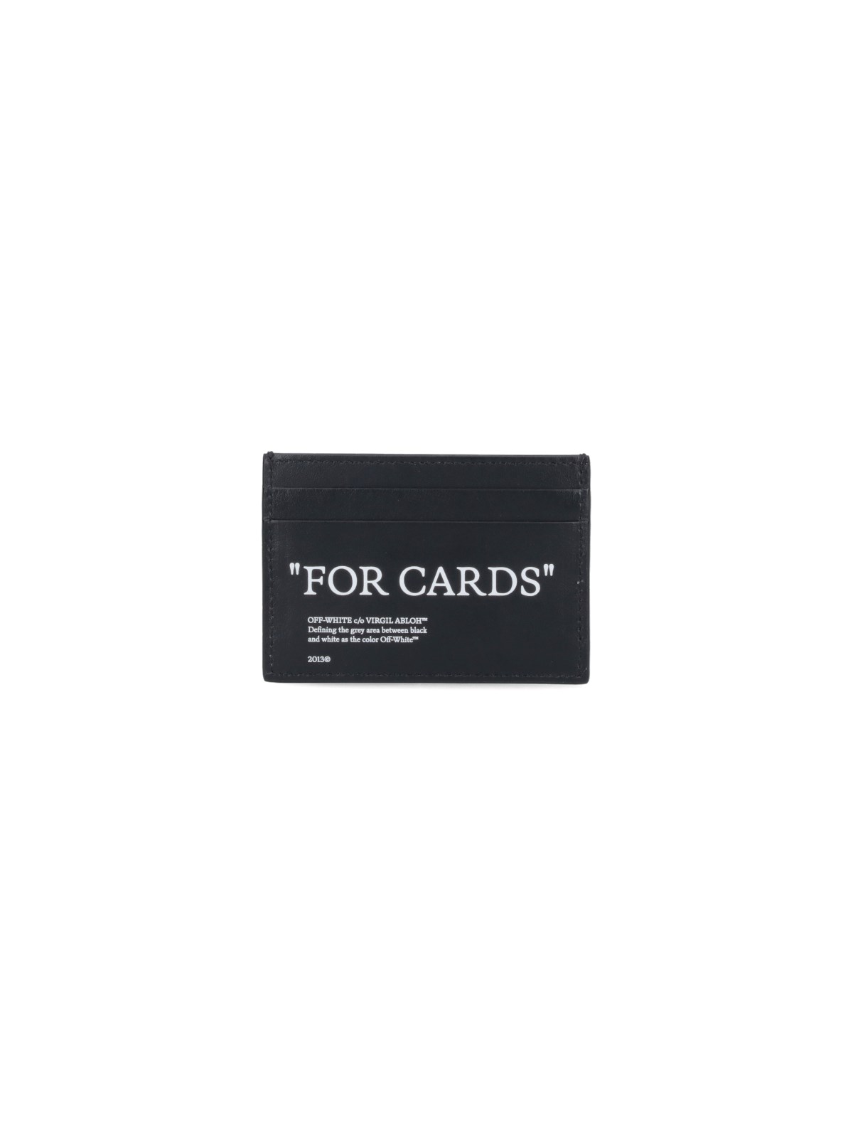 Off-white "for Cards" Logo Card Holder In Black  