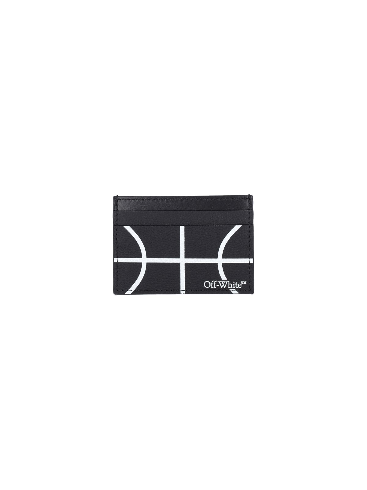 Shop Off-white "basket" Card Holder In Black  