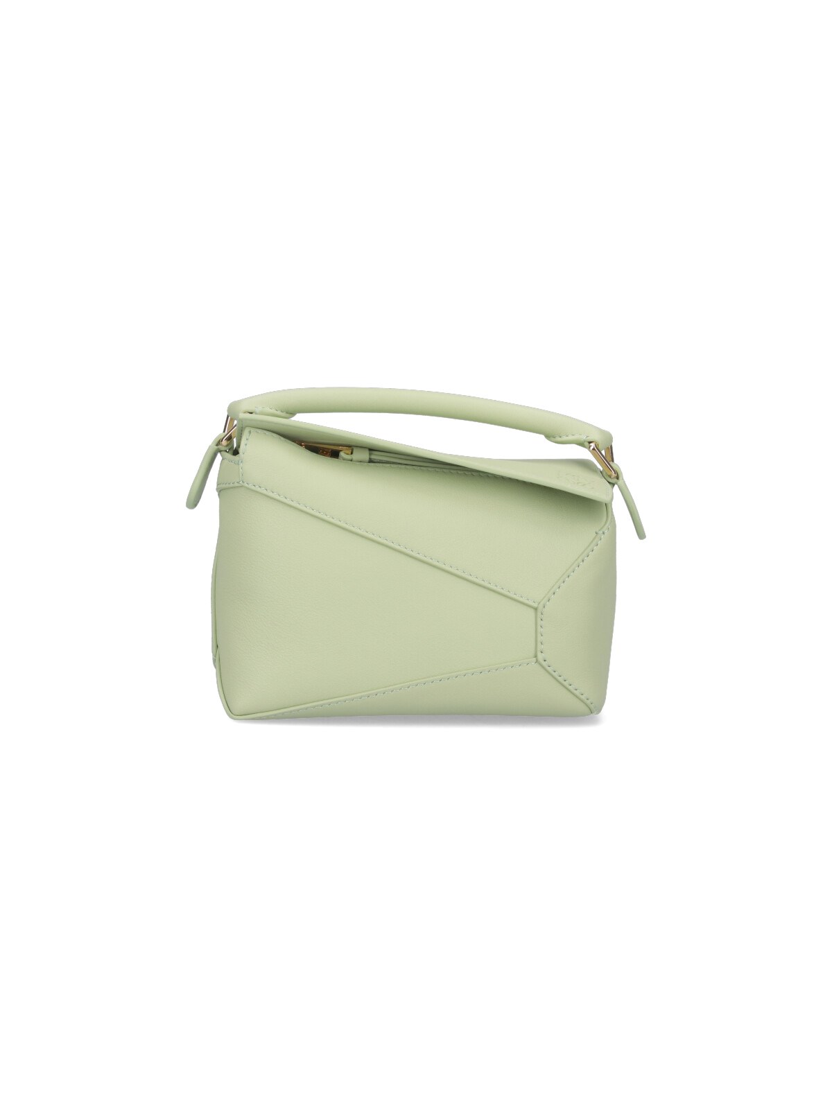 Shop Loewe "puzzle" Mini Bag In Green