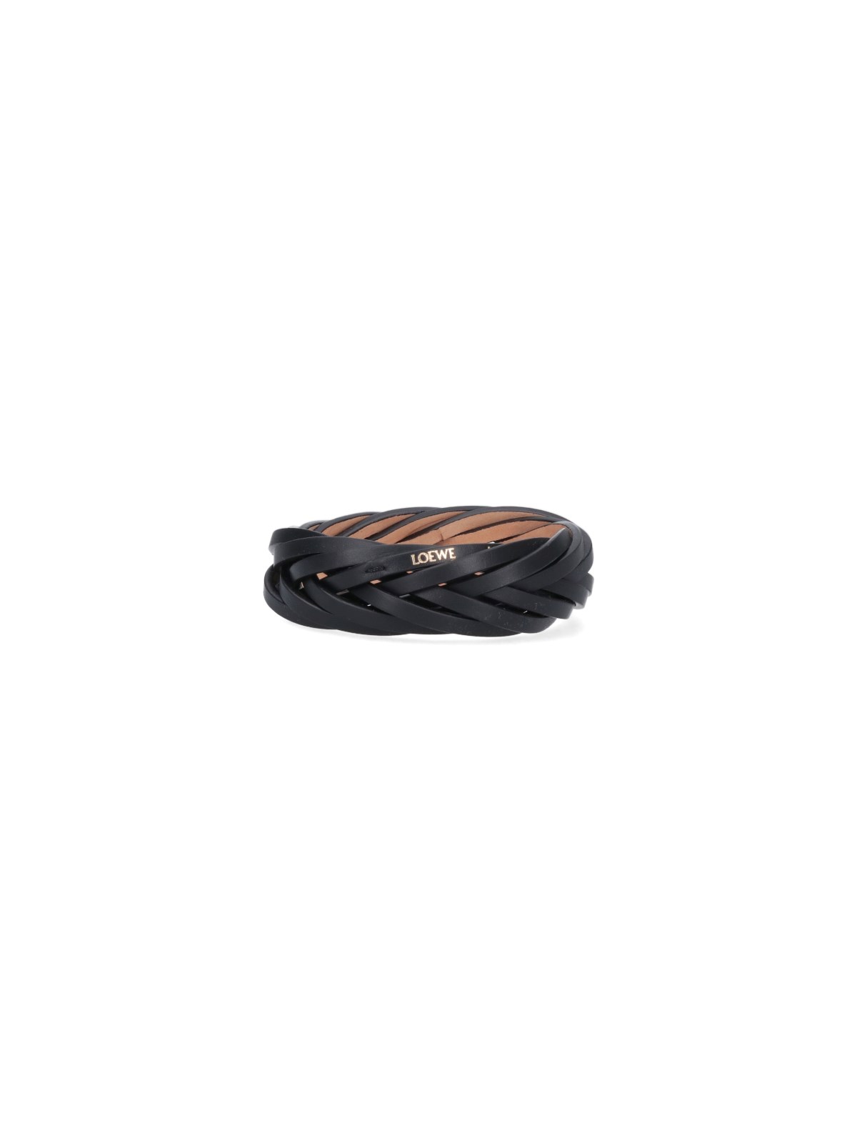 Shop Loewe Braided Bracelet In Black  