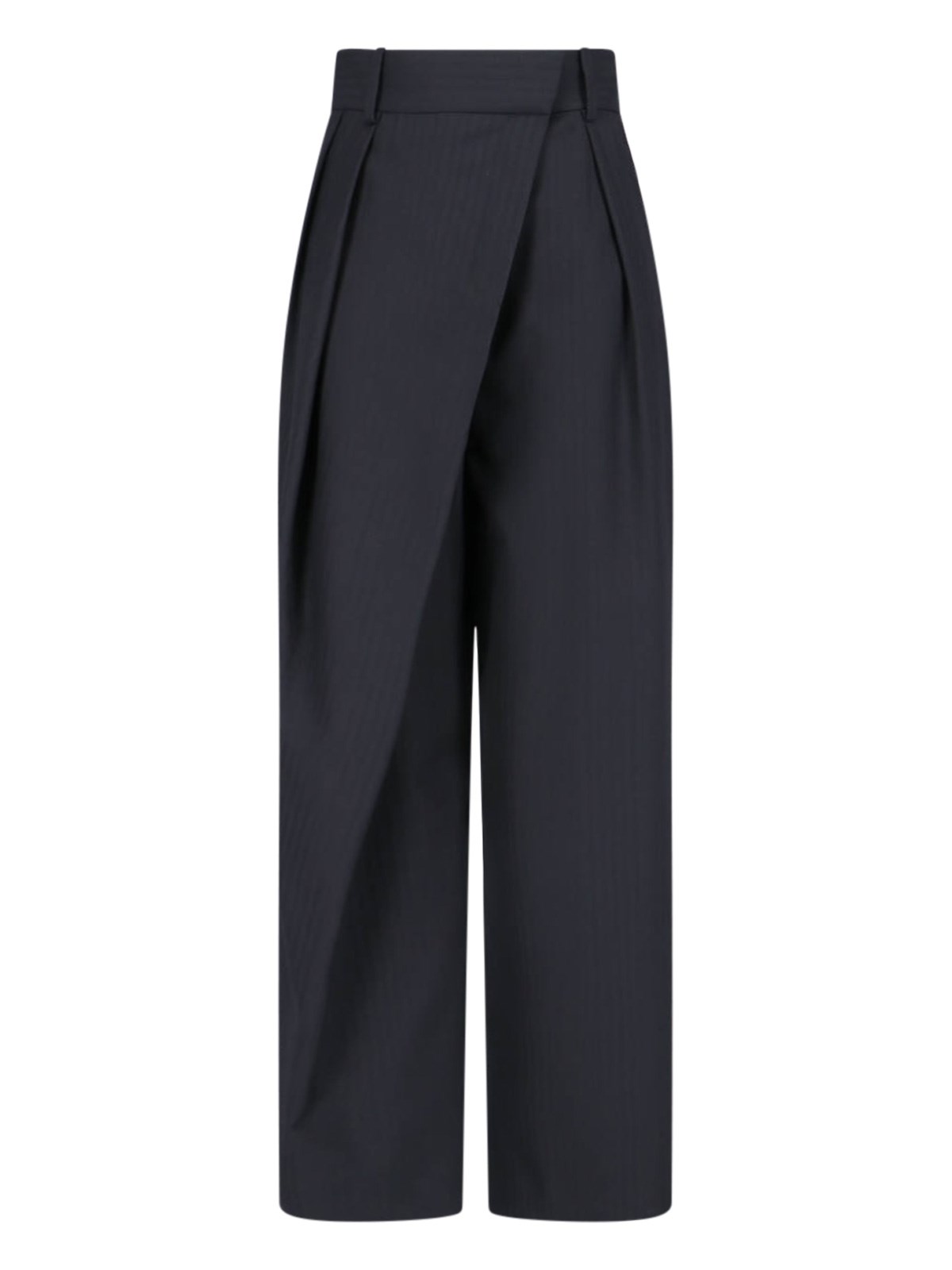 Shop Loewe Wrap Trousers In Black  