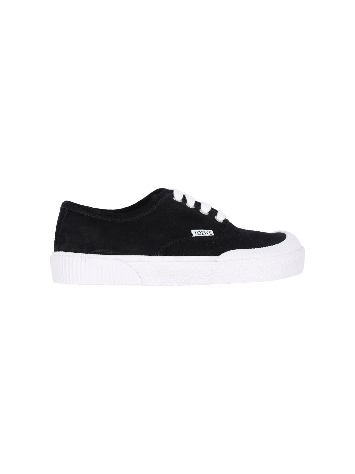 Shop Loewe "terra Vulca" Low-top Sneakers In Black  