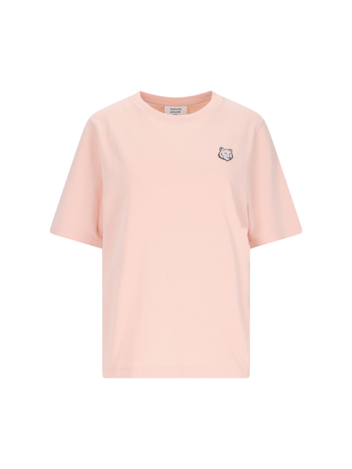 Shop Maison Kitsuné 'bold Fox Head' T-shirt In Pink