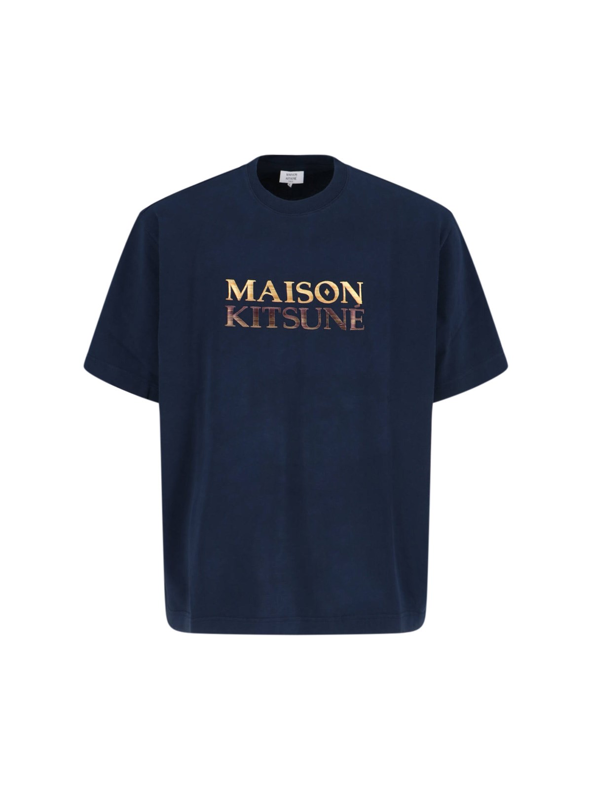 MAISON KITSUNÉ 'GRADIENT' EMBROIDERY T-SHIRT 