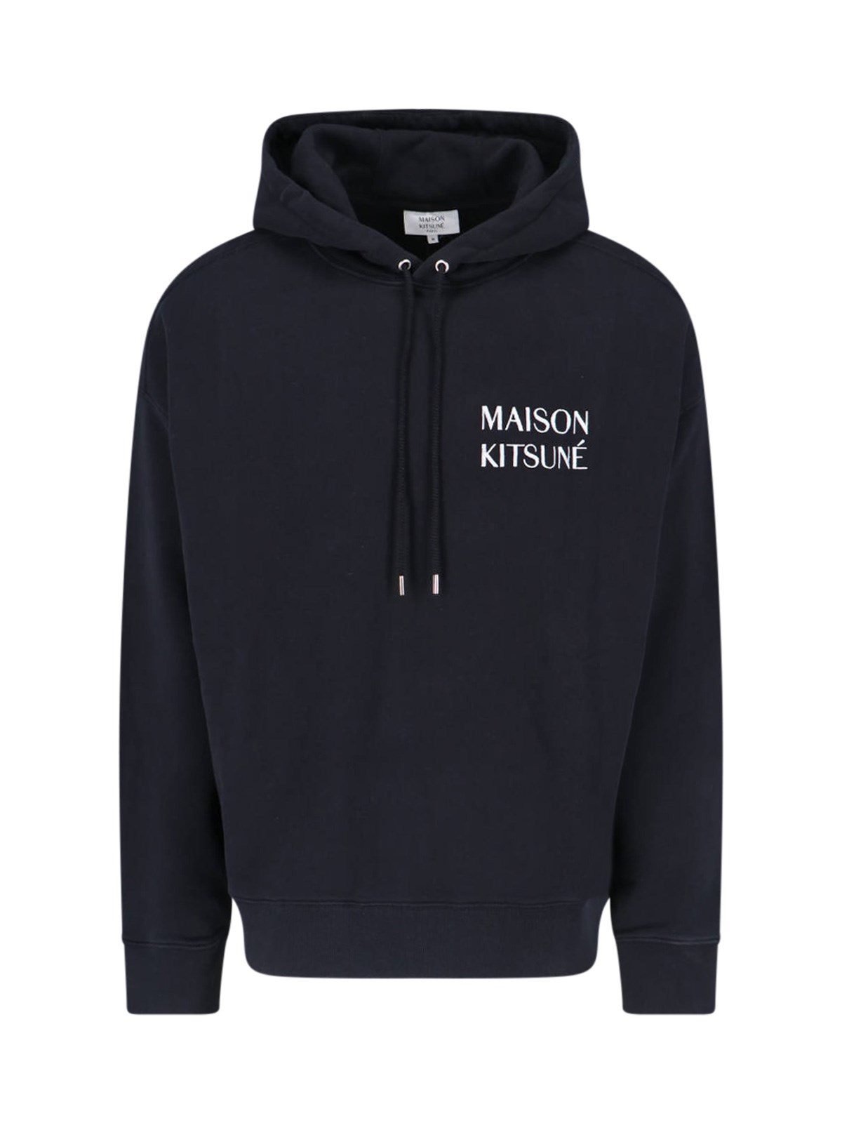 Shop Maison Kitsuné "waterfall" Hoodie In Black  