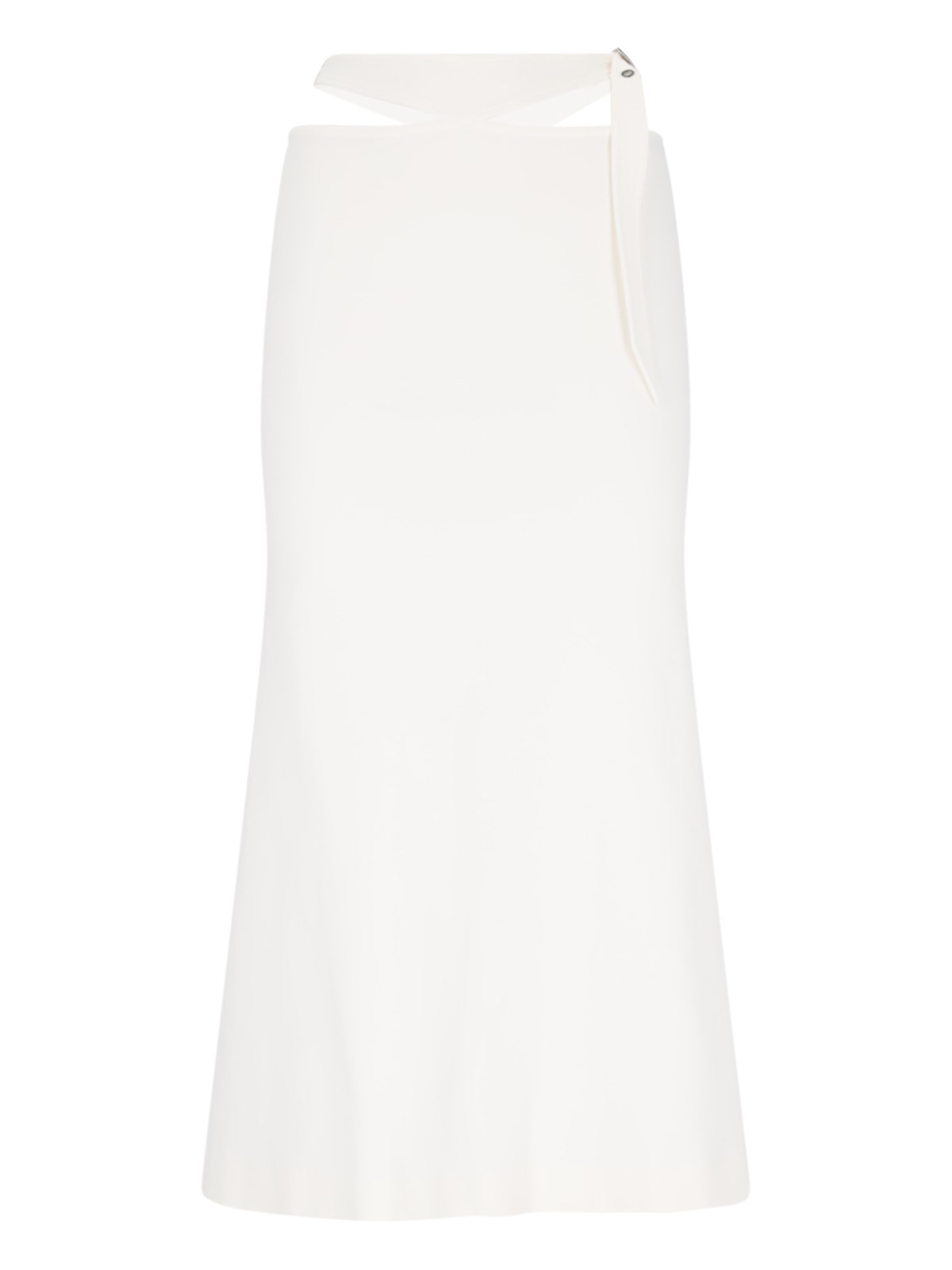 Shop Attico Midi Skirt In White