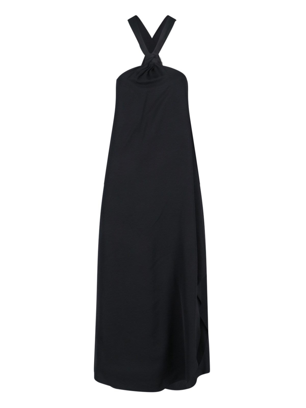 Shop Calvin Klein Asymmetric Maxi Dress In Black  