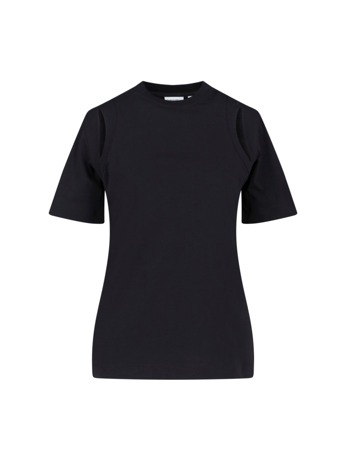 Shop Calvin Klein Cut-out Details T-shirt In Black  