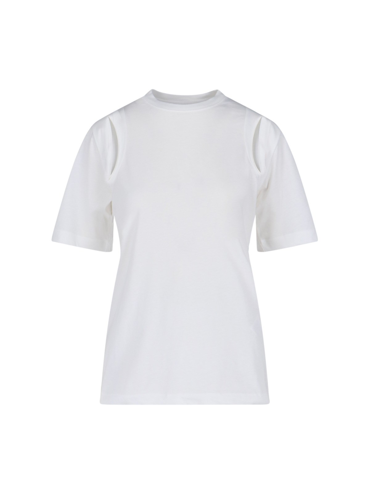 Shop Calvin Klein Cut-out Details T-shirt In White