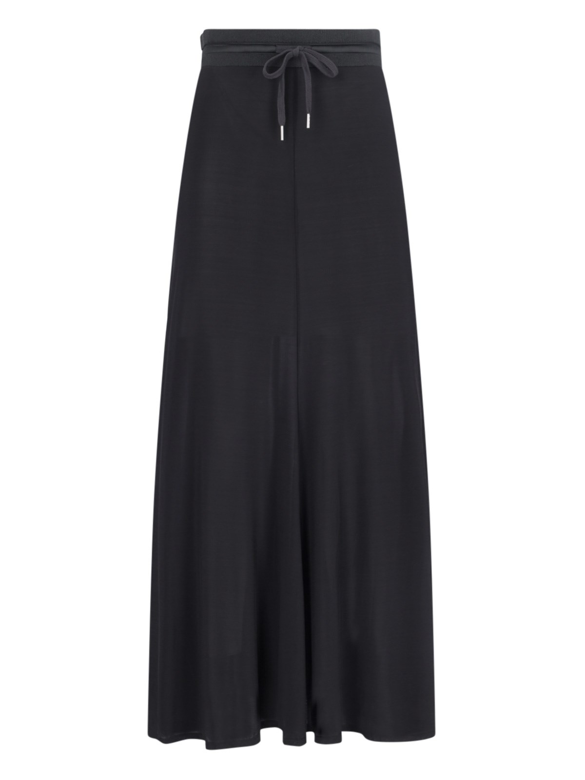 Helmut Lang Semi-transparent Maxi Skirt In Black