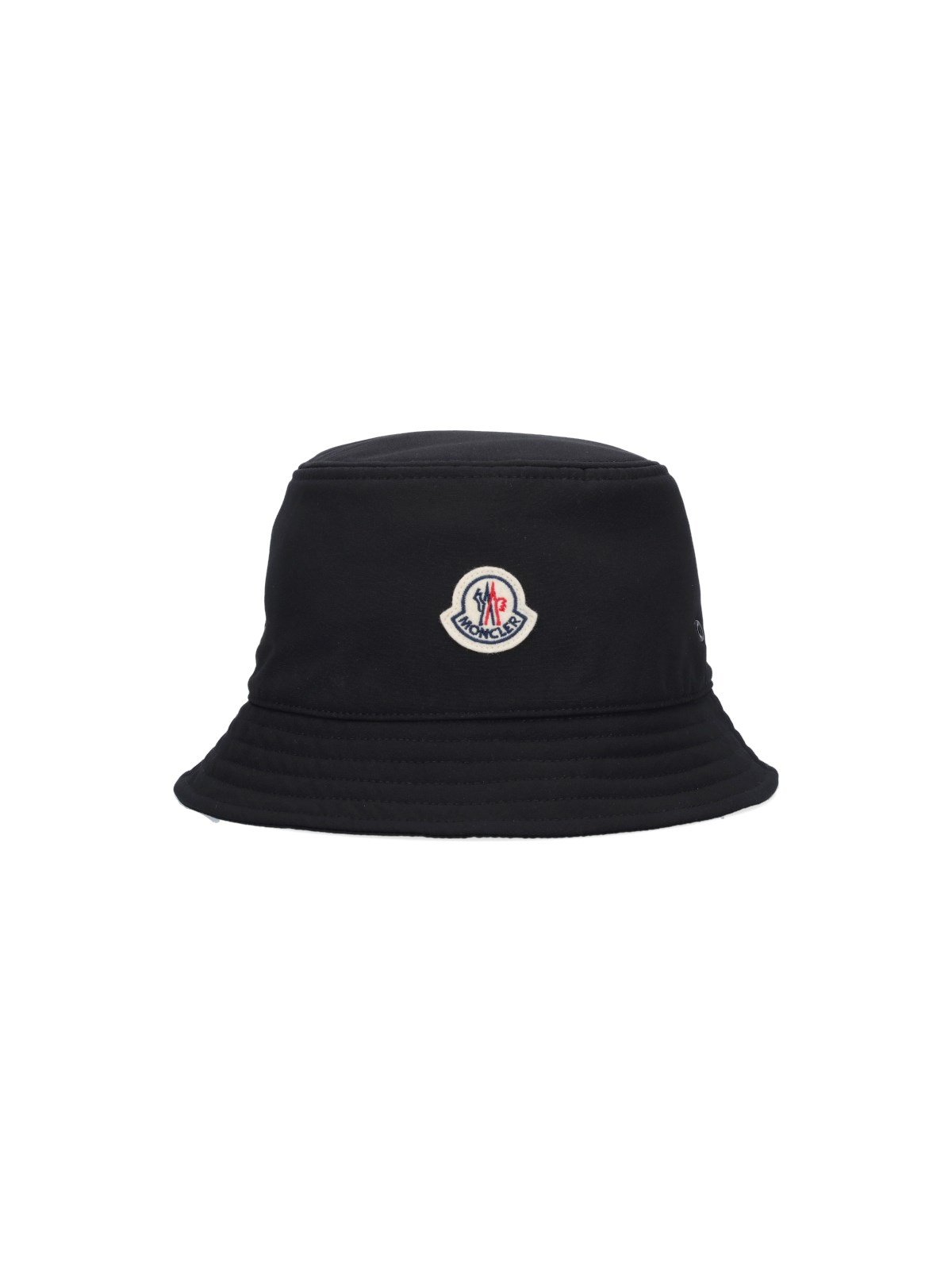 Shop Moncler Logo Bucket Hat In Black  