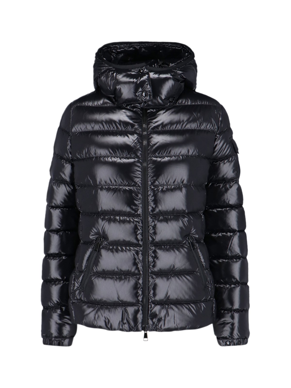 Shop Moncler Short Down Jacket In Black  