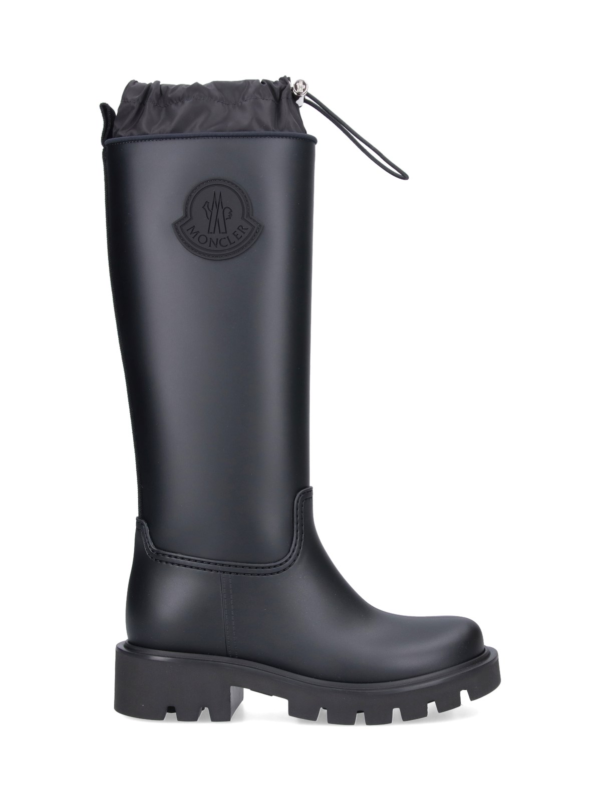 Moncler Black Kickstream Waterproof Knee High Boots In Black  