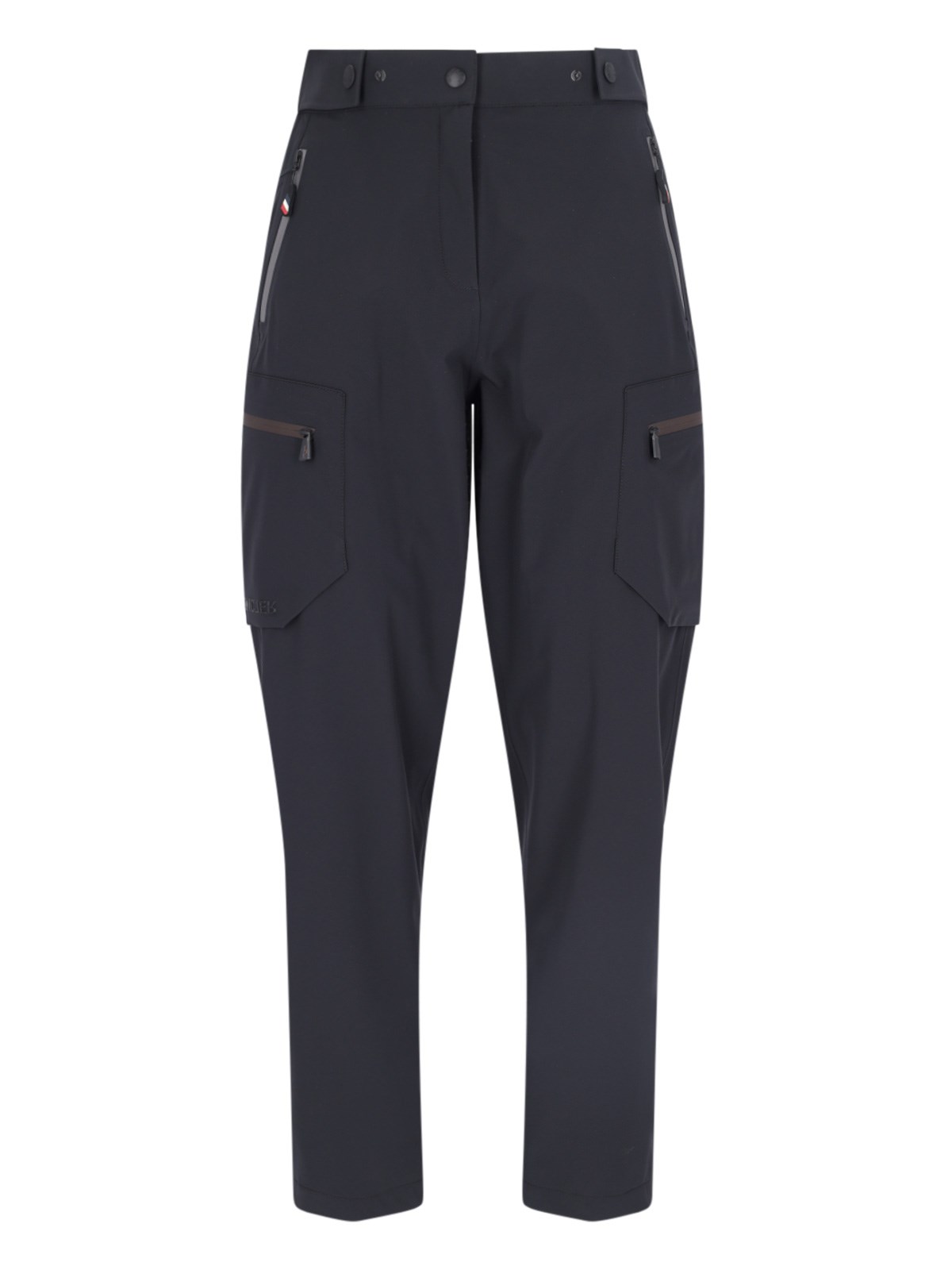 Shop Moncler Multi-pocket Wide Pants In Black  