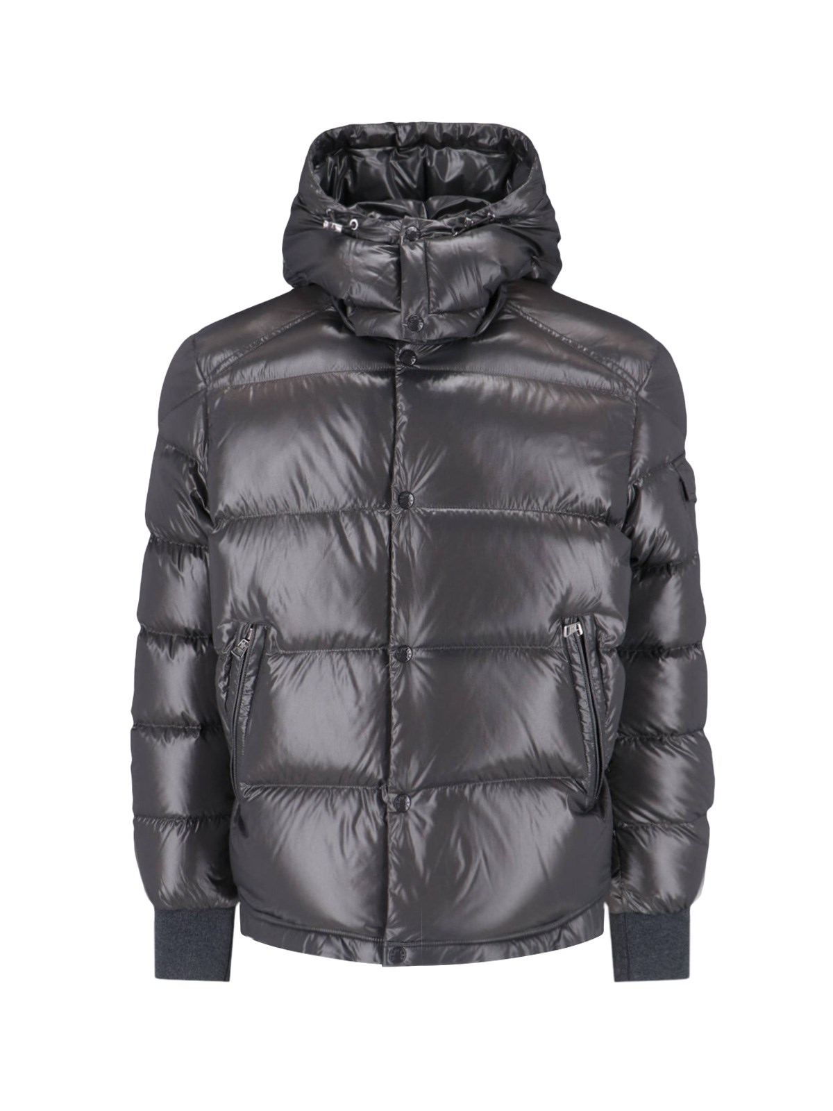 Shop Moncler 'maljasset' Down Jacket In Gray