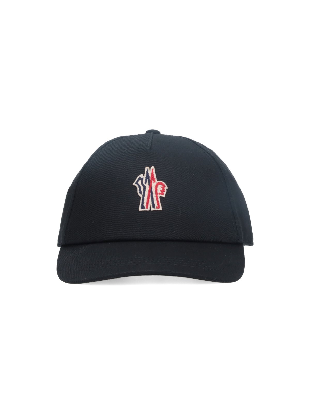 Shop Moncler Logo Baseball Cap In Black  