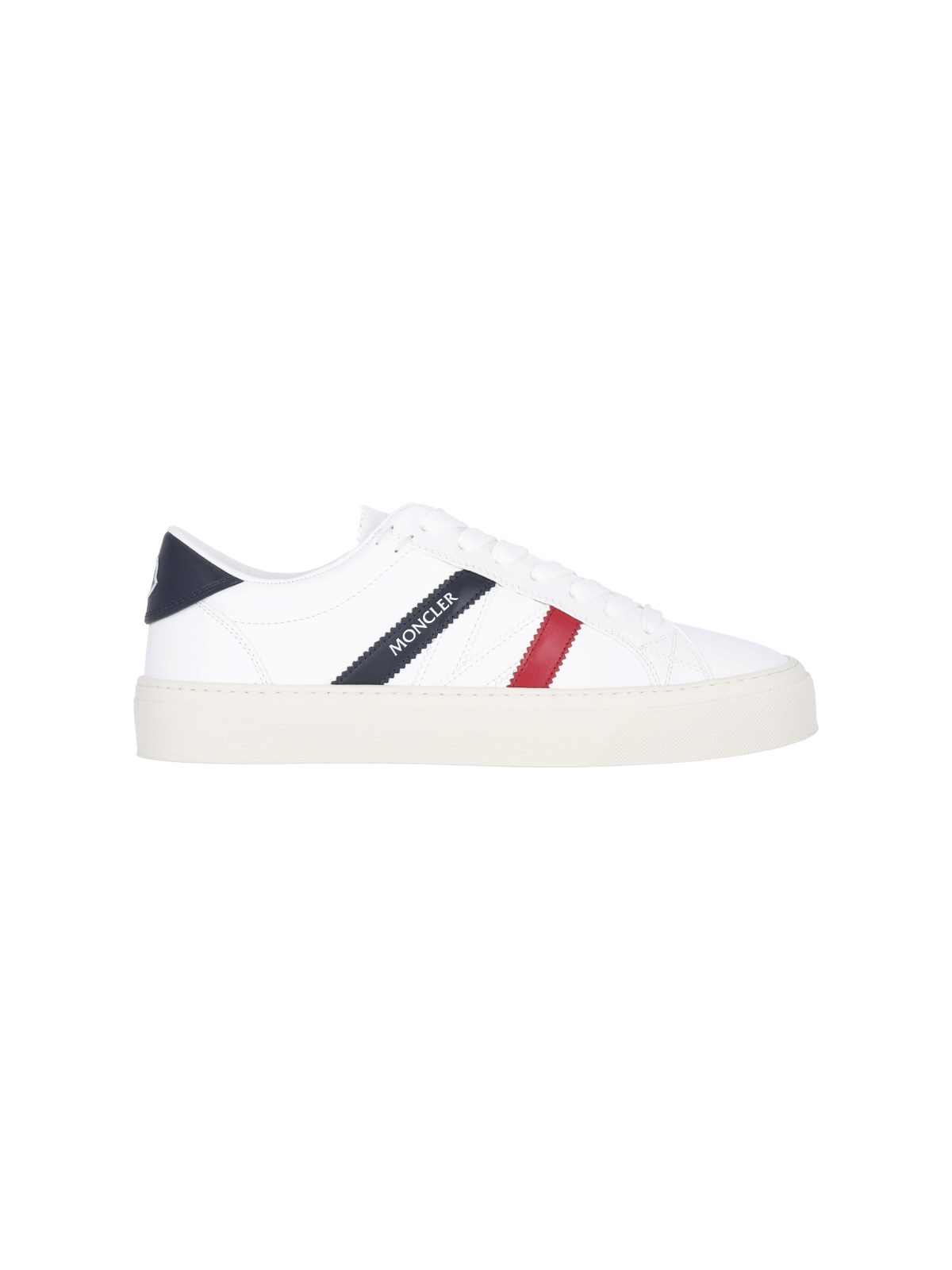 Shop Moncler "monaco2" Low-top Sneakers In White