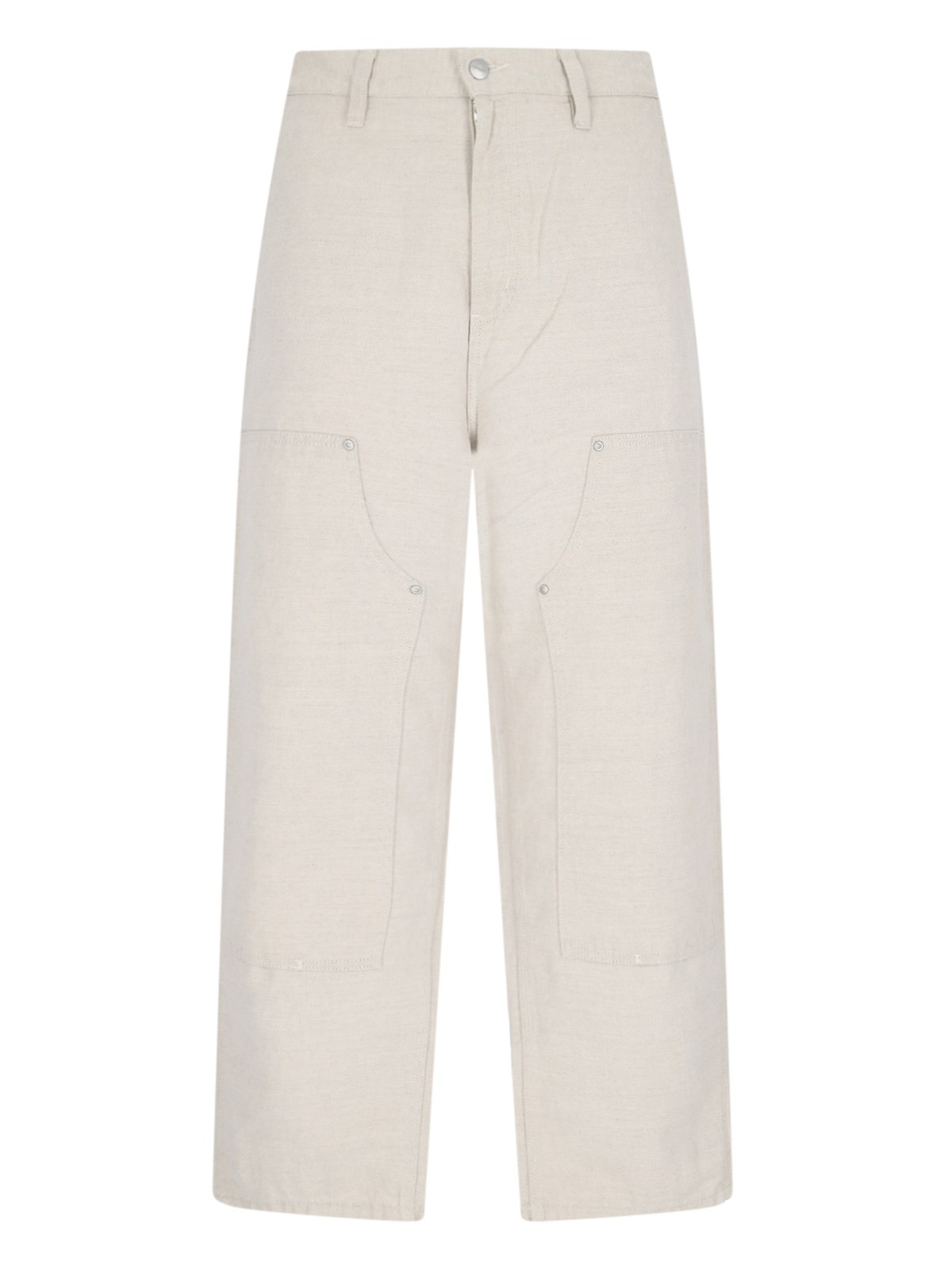 Shop Carhartt 'walter Double Knee' Carpenter Pants In Beige