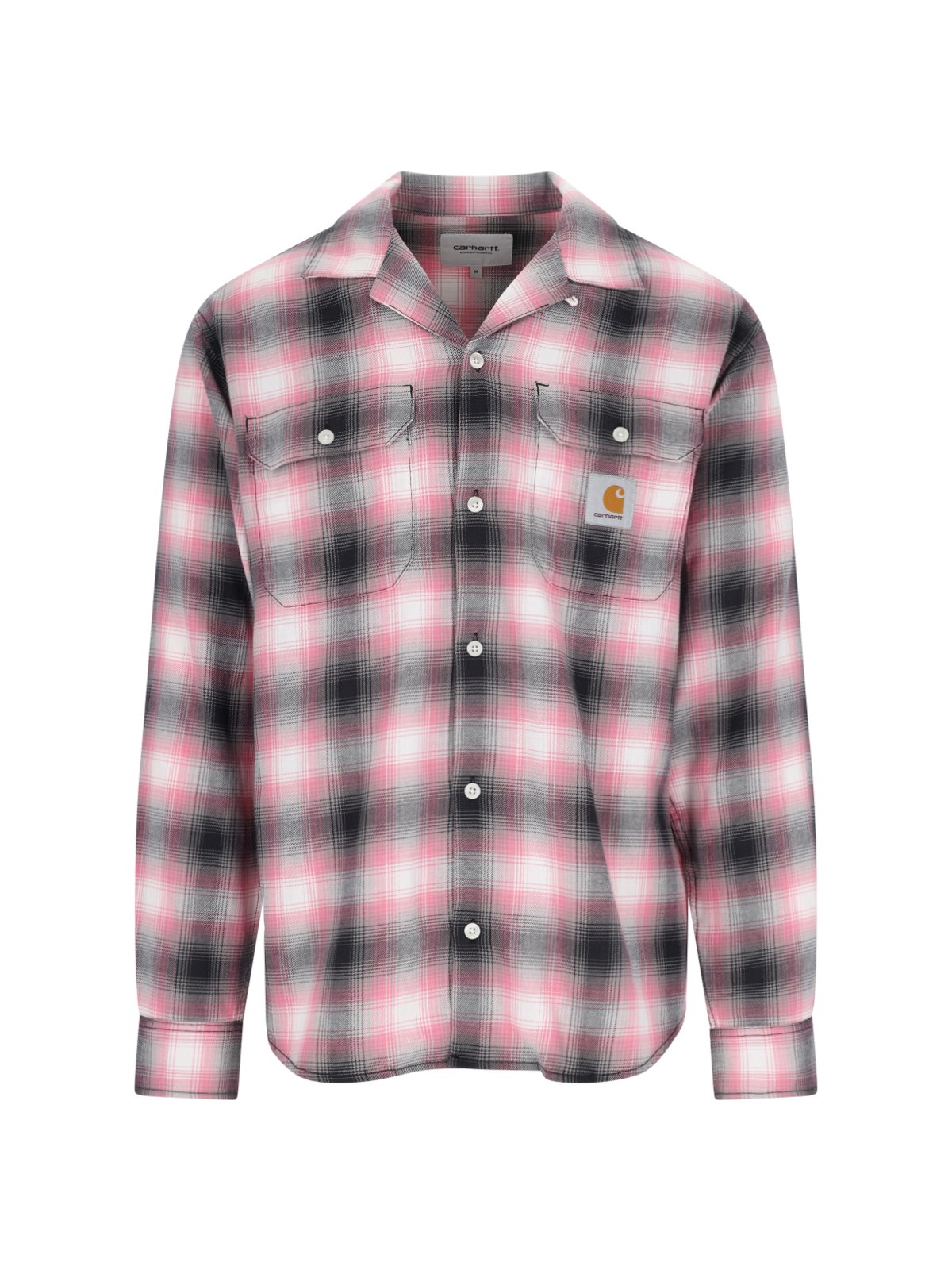 Shop Carhartt Shirt L/s "blanchard" In Pink