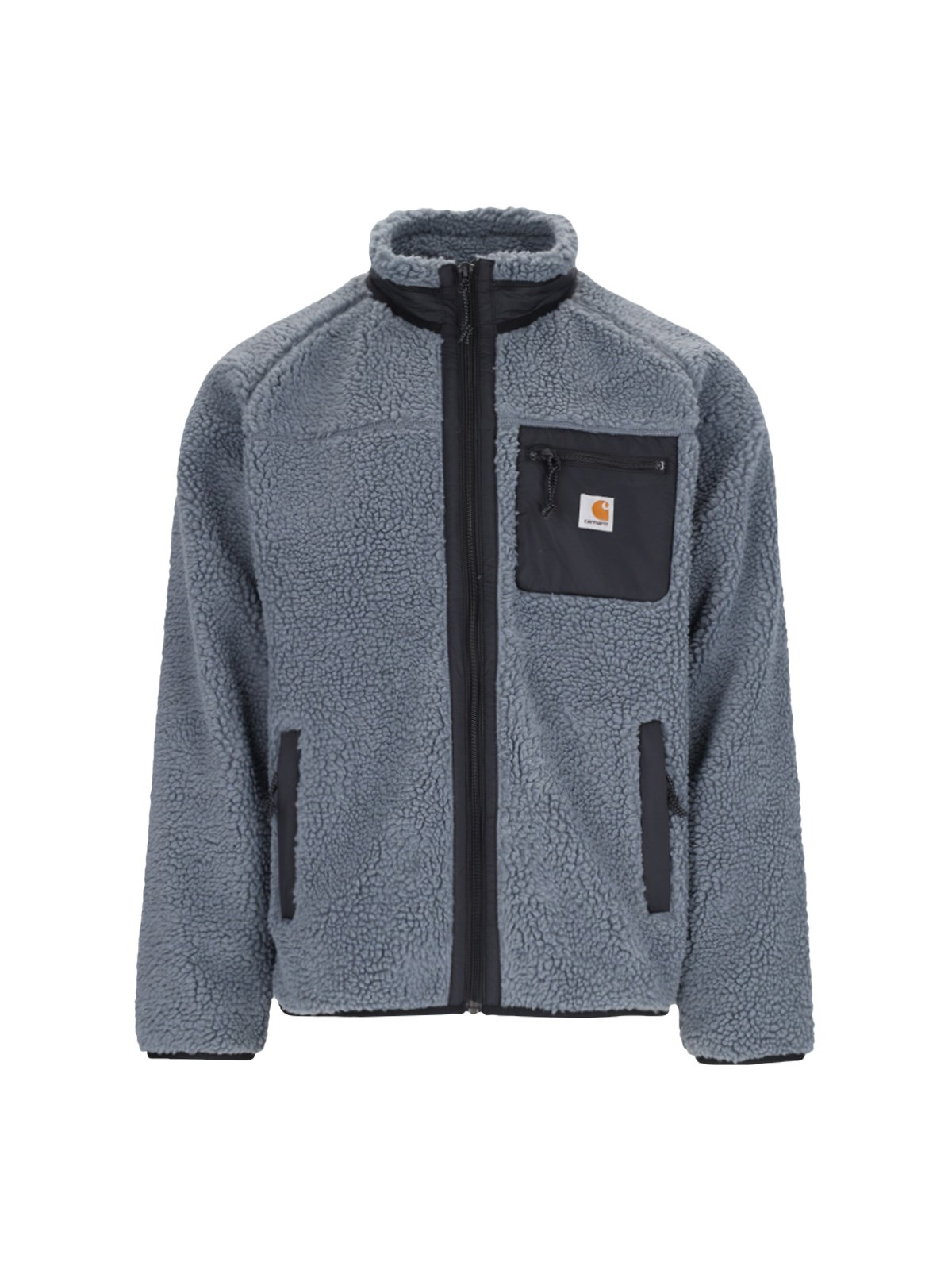 Shop Carhartt 'presentis Liner' Teddy Zip Jacket In Gray