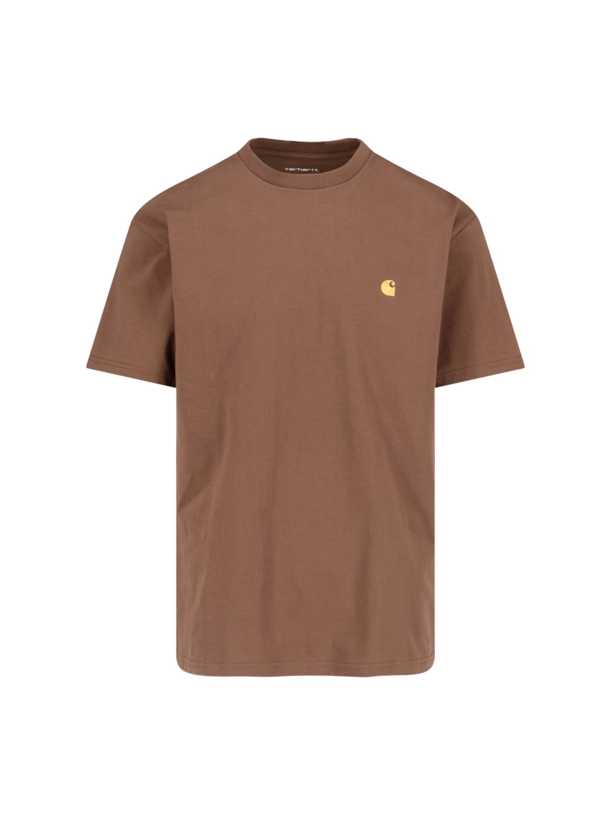 Shop Carhartt 'chase' T-shirt In Brown