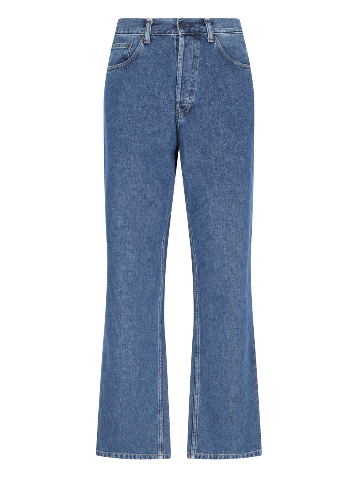 Shop Carhartt "nolan" Straight Jeans In Blue