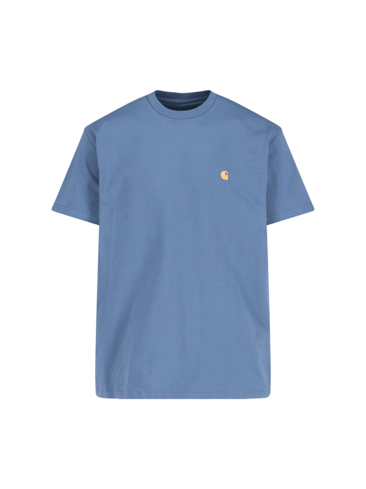 Shop Carhartt "chase" Logo T-shirt In Blue