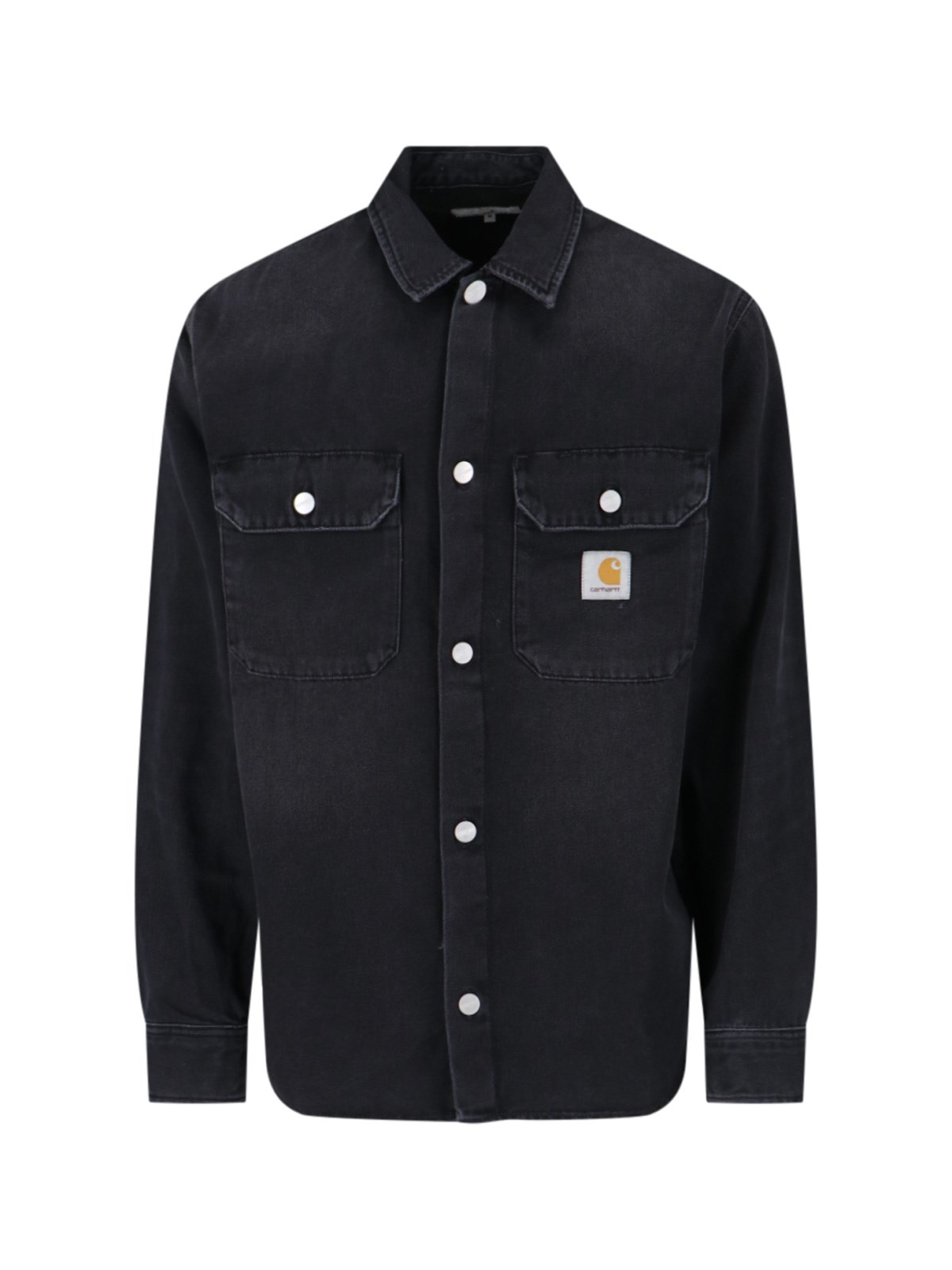 Shop Carhartt 'harvey' Shirt Jacket In Black  