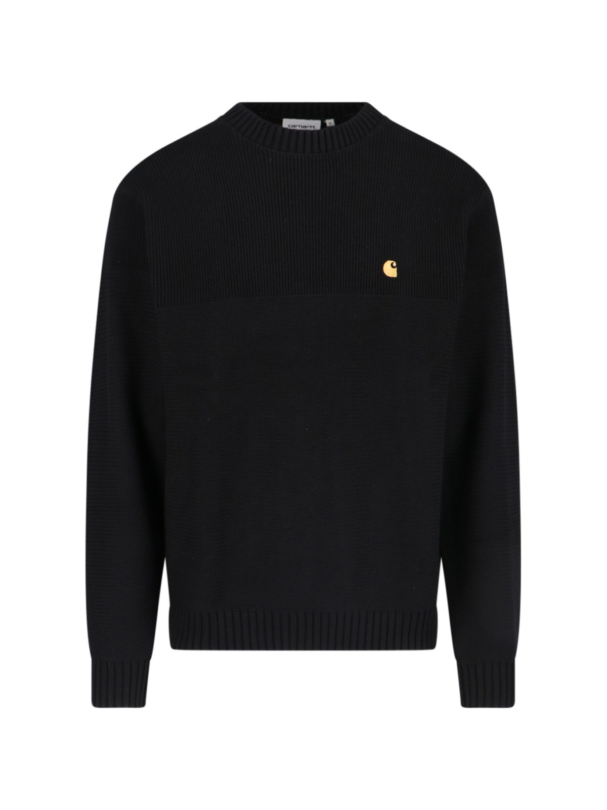 Shop Carhartt 'chane' Logo Sweater In Black  