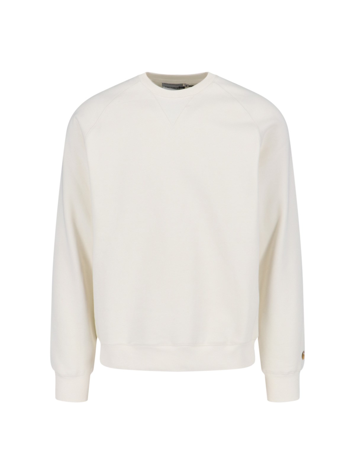 Shop Carhartt 'chase' Crew Neck Sweatshirt In Cream