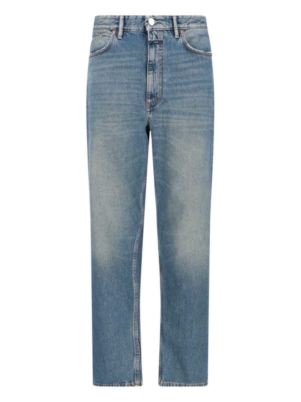 Shop Closed "springdale Relaxed" Straight Jeans In Light Blue