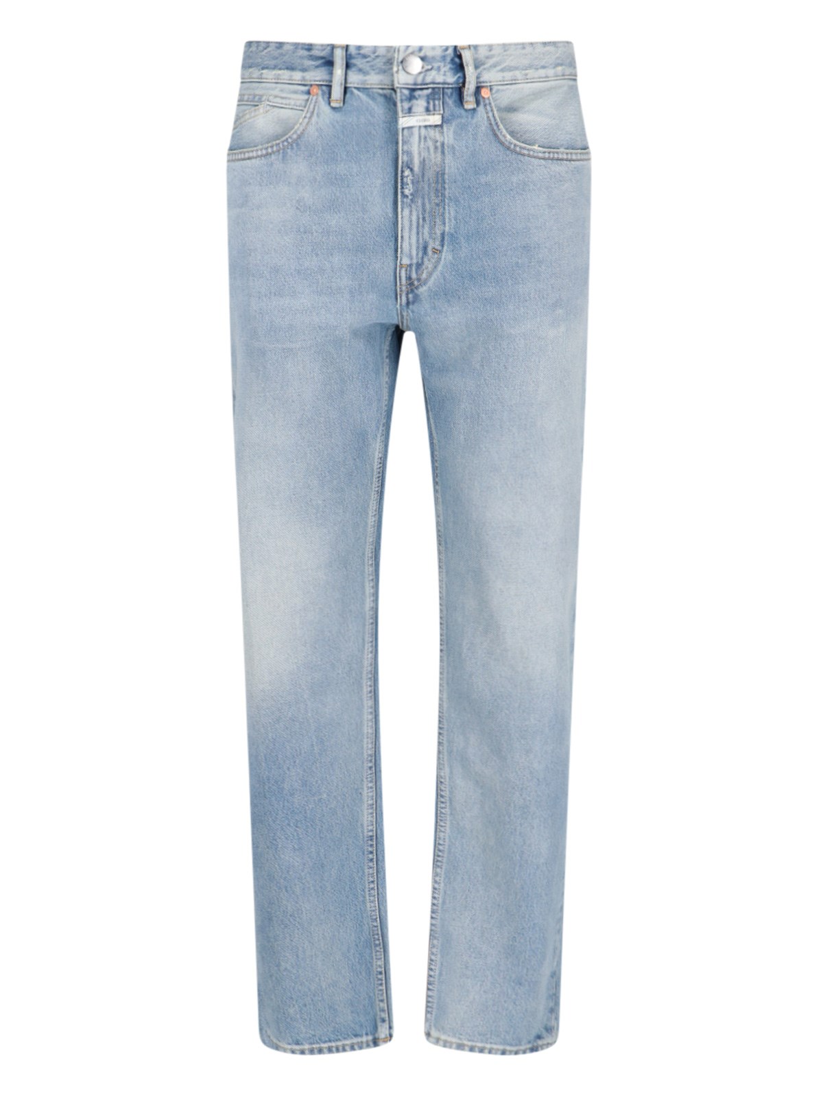 Shop Closed Straight "cooper True" Jeans In Light Blue