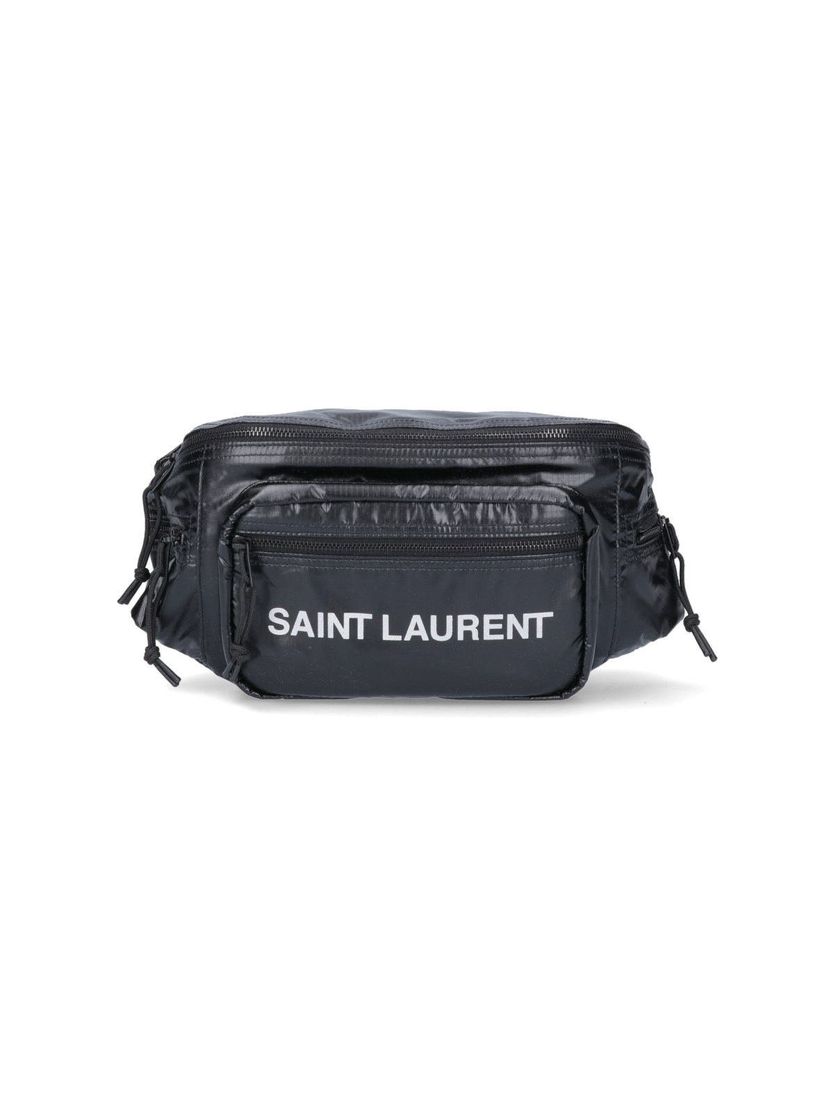 Shop Saint Laurent 'nuxx' Belt Bag In Black  