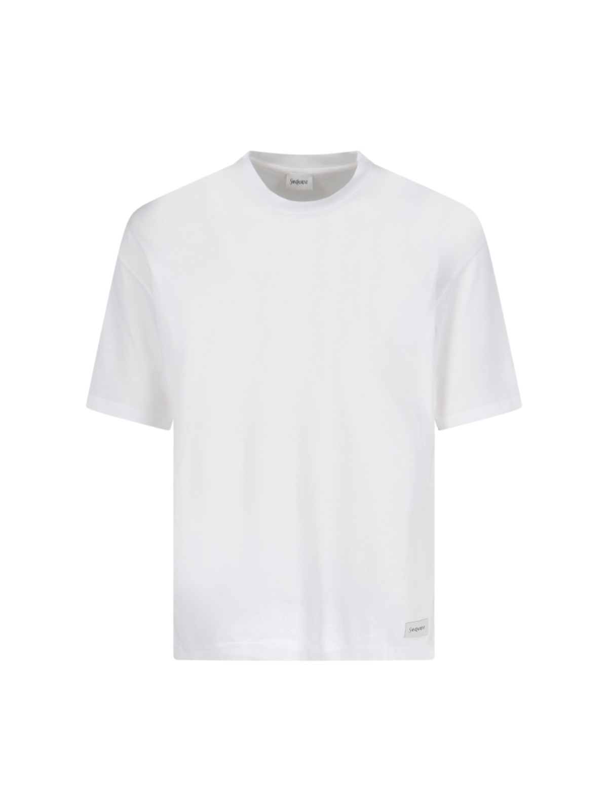 Shop Saint Laurent Logo T-shirt In White