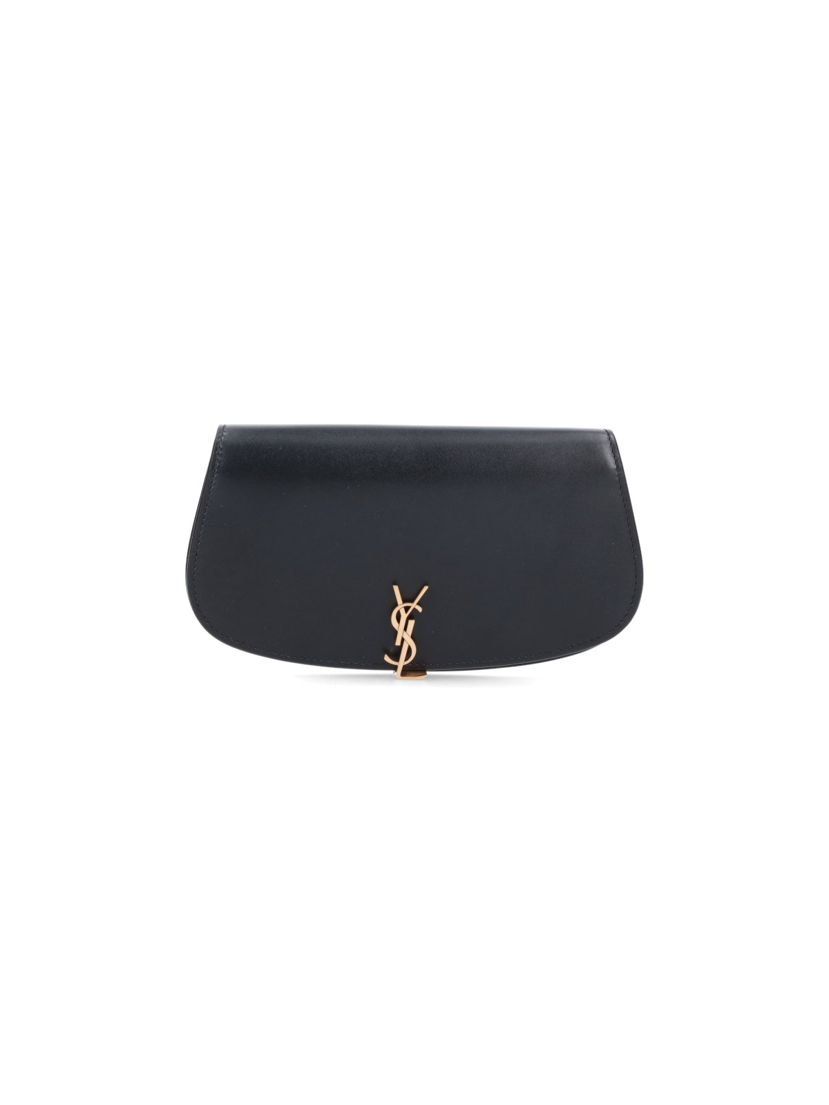 Saint Laurent Logo Pouch In Black